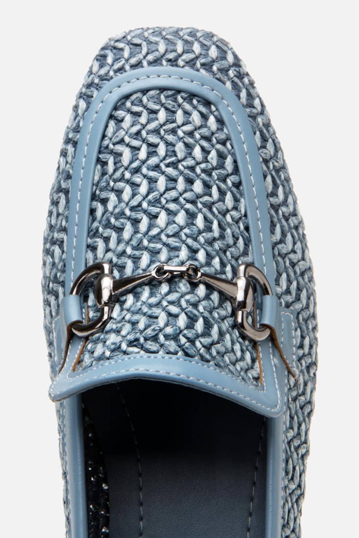 Yaya By Hotiç Yaya By Hotiç Kadın Mavi Hasır Detaylı Tokalı Loafer Casual Ayakkabı | Flo Mavi - 6. görsel