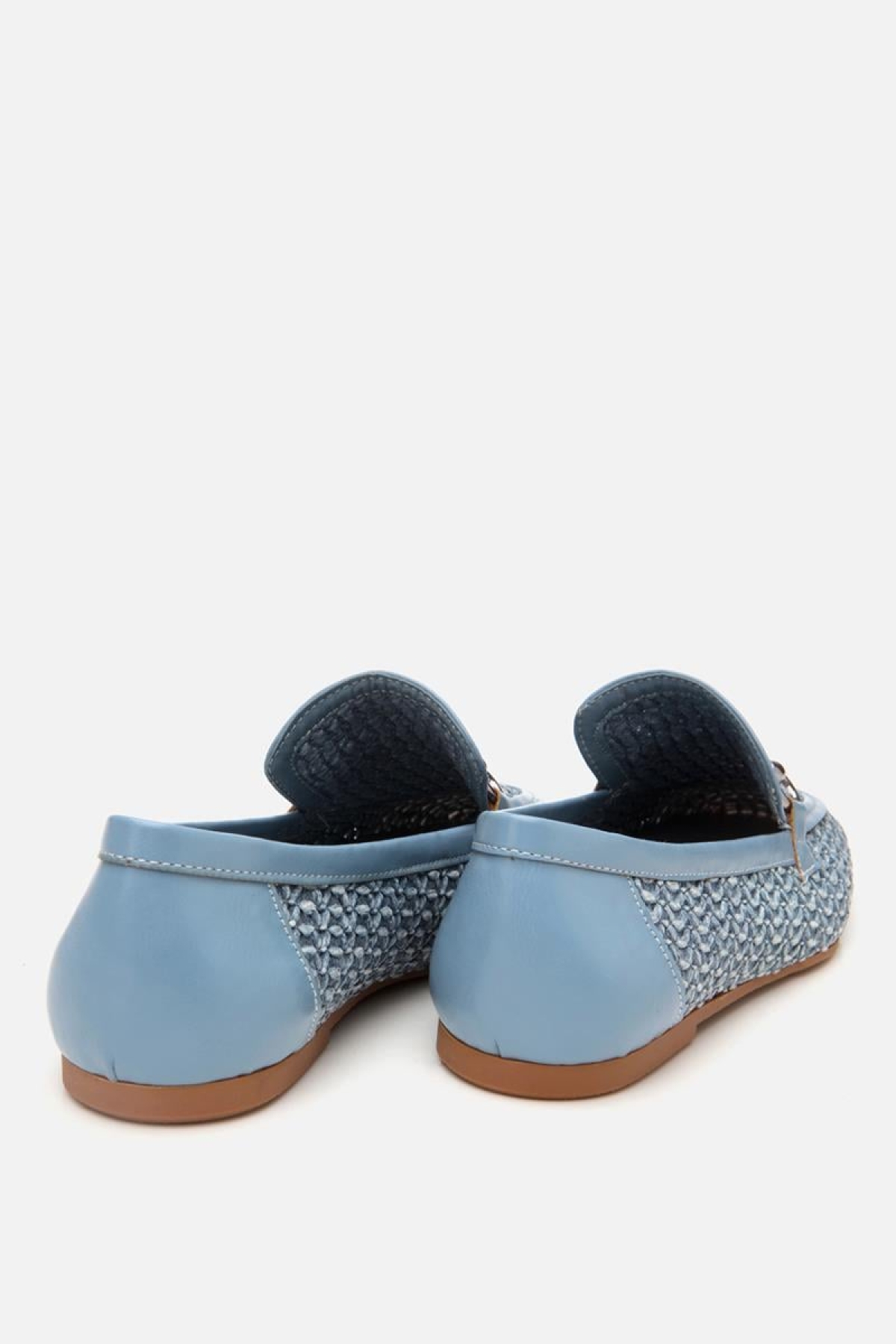 Yaya By Hotiç Yaya By Hotiç Kadın Mavi Hasır Detaylı Tokalı Loafer Casual Ayakkabı | Flo Mavi - 9. görsel