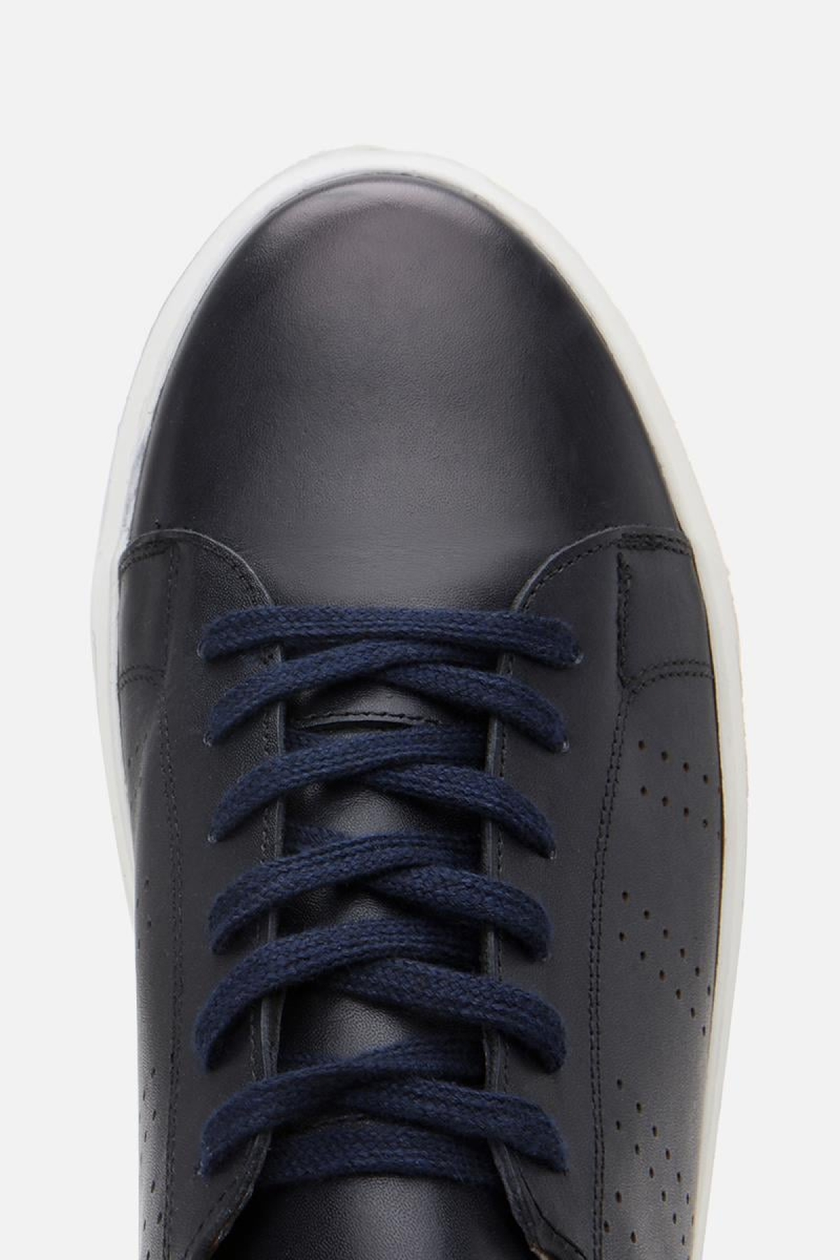 Erkek Deri Lacivert Hafif Tabanlı Spor Ayakkabı - Görsel 9