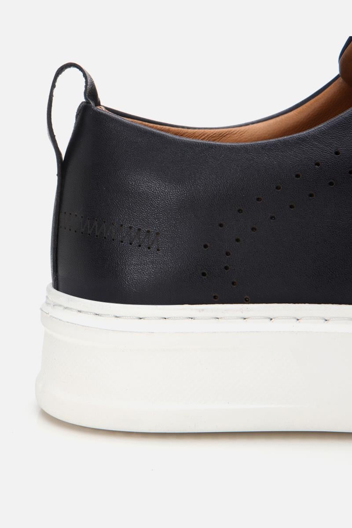 Erkek Deri Lacivert Hafif Tabanlı Spor Ayakkabı - Görsel 10