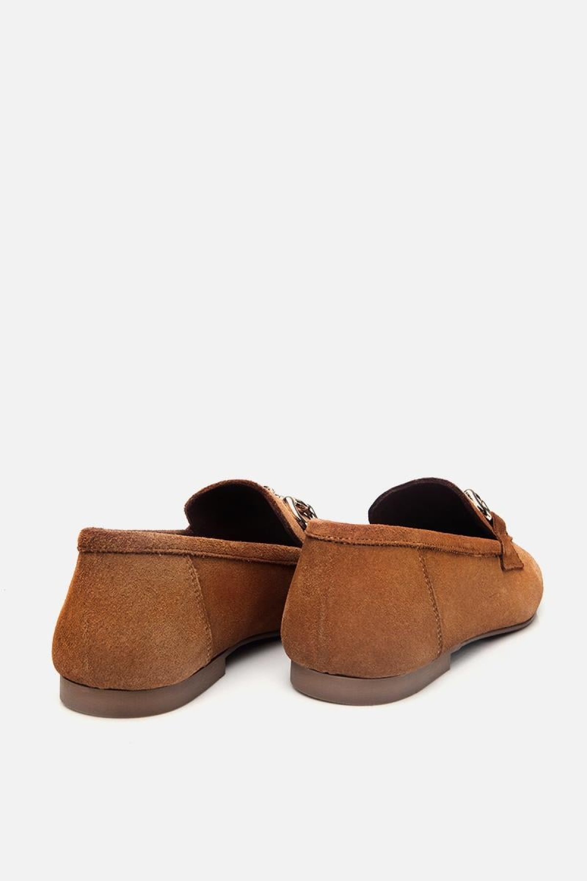 Kadın Deri Taba Tokalı Loafer - Görsel 9