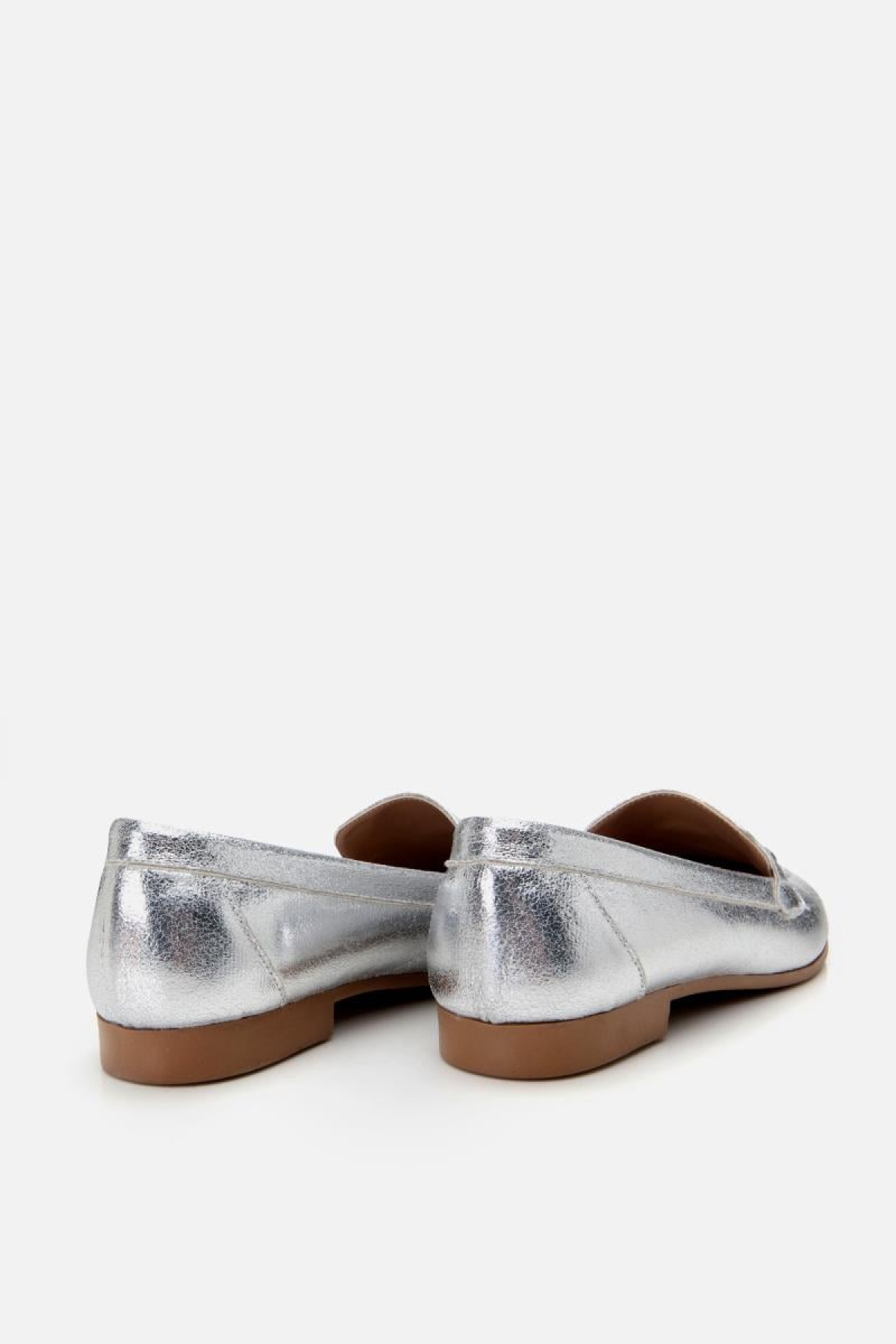 Kadın Lame Tokalı Şık Klasik Loafer - Görsel 10