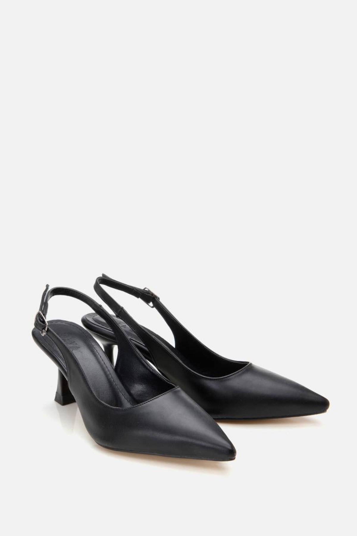 Kadın Siyah Ayarlanabilir Tokalı Stiletto - Görsel 3