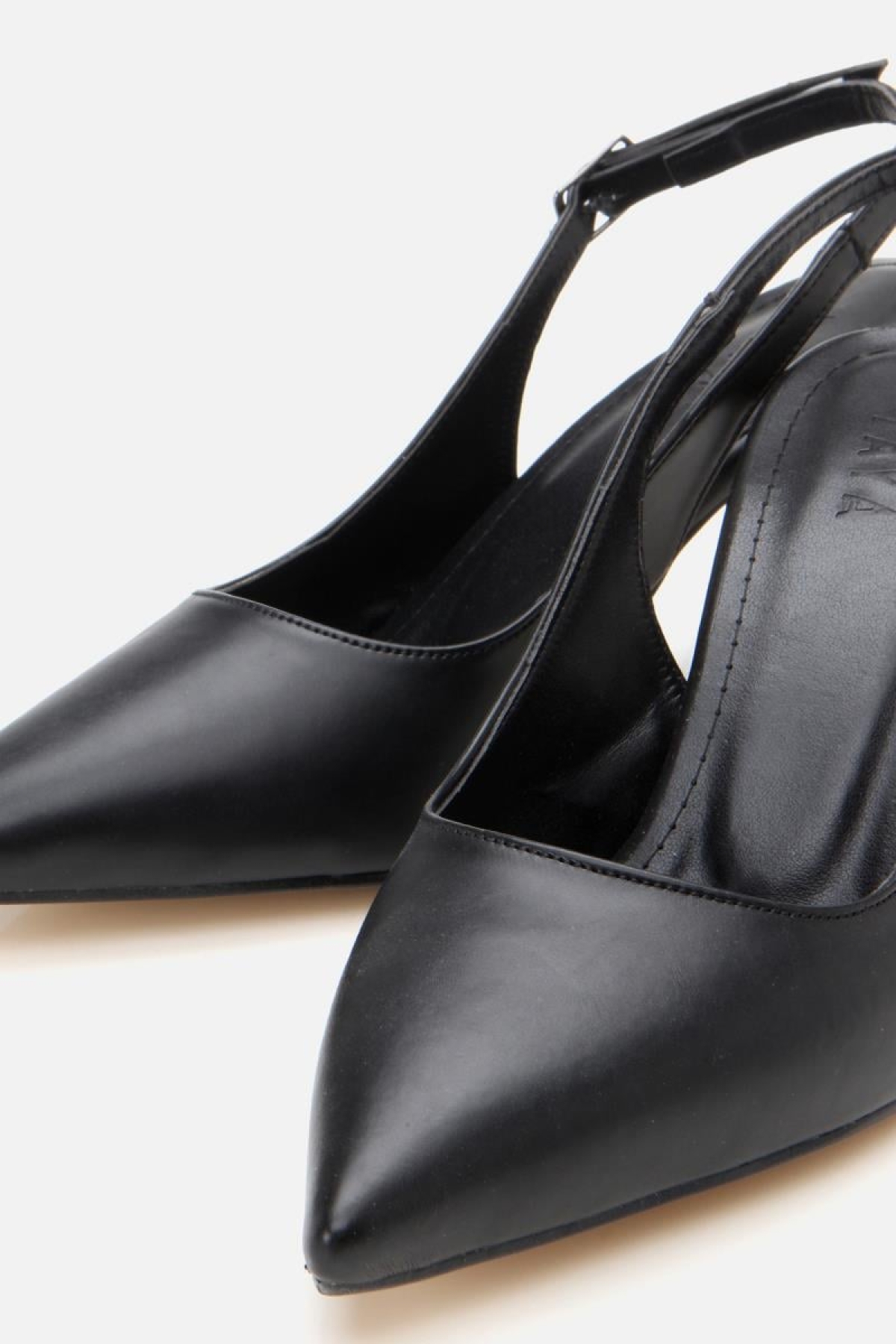 Kadın Siyah Ayarlanabilir Tokalı Stiletto - Görsel 4