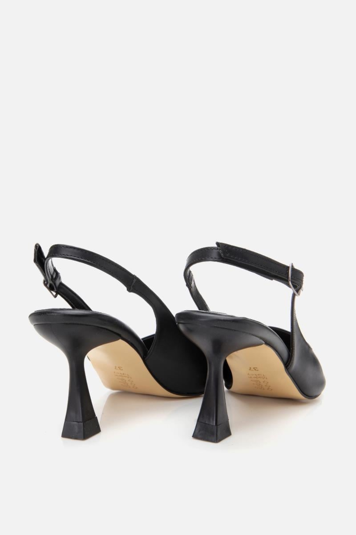 Kadın Siyah Ayarlanabilir Tokalı Stiletto - Görsel 7