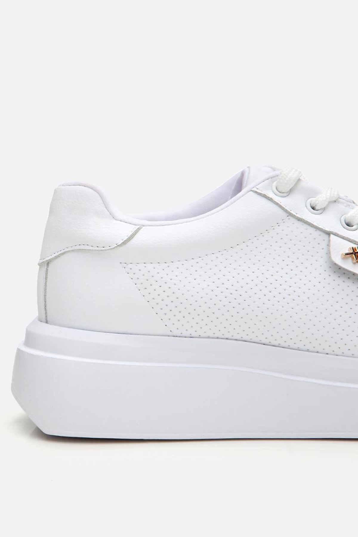 Kadın Beyaz Kalın Tabanlı Spor Ayakkabı - Görsel 5