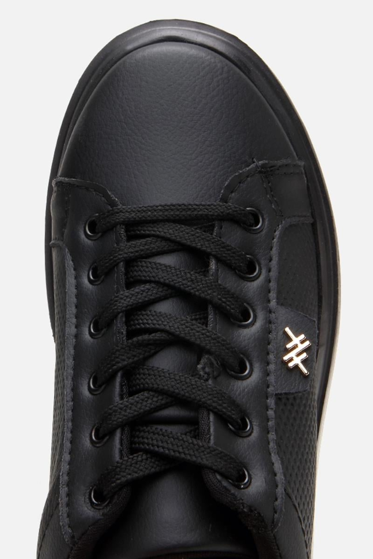 Kadın Siyah Kalın Tabanlı Spor Ayakkabı - Görsel 6