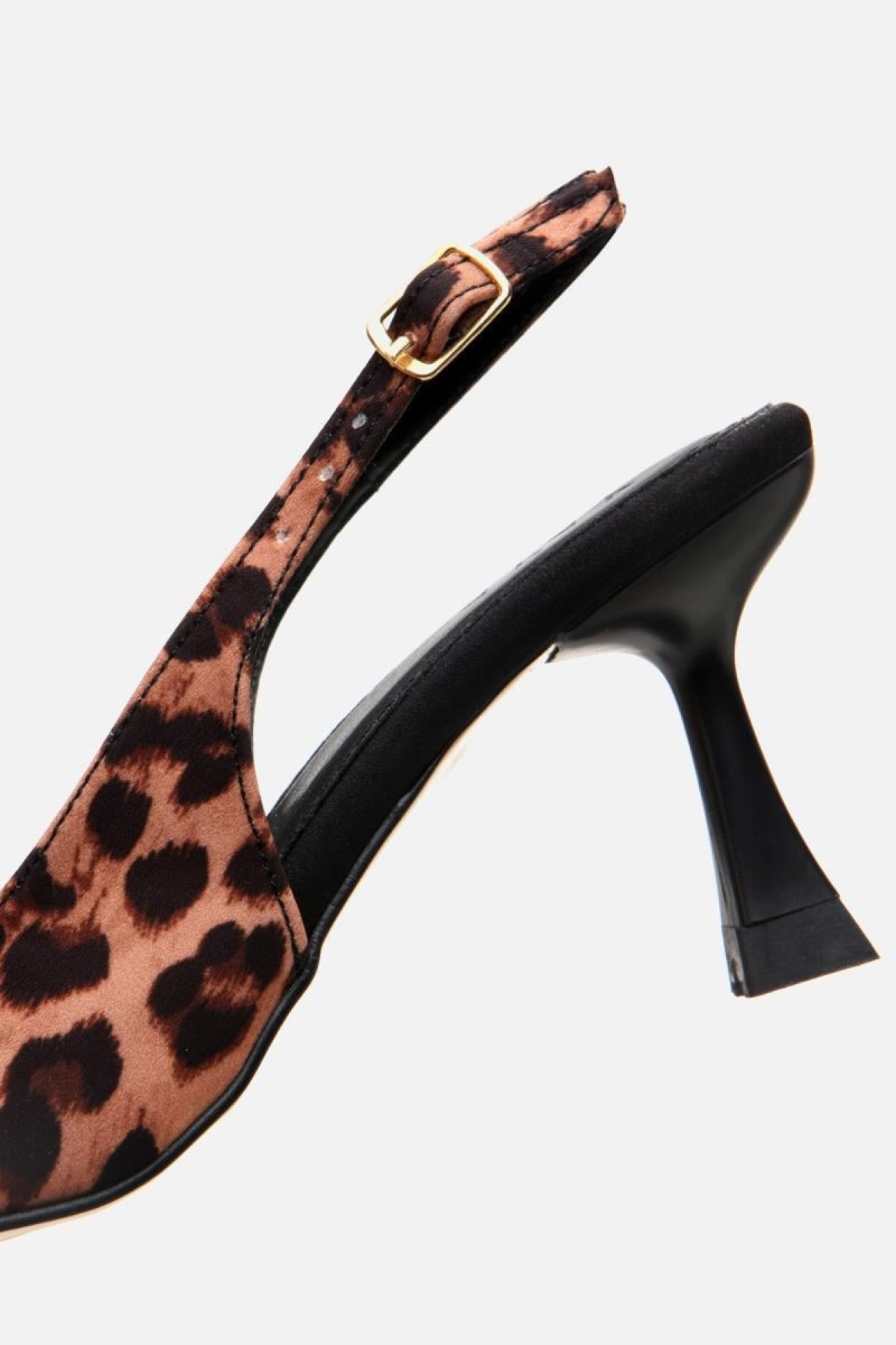 Kadın Taba Leopar Desenli Ayarlanabilir Tokalı Stiletto - Görsel 8