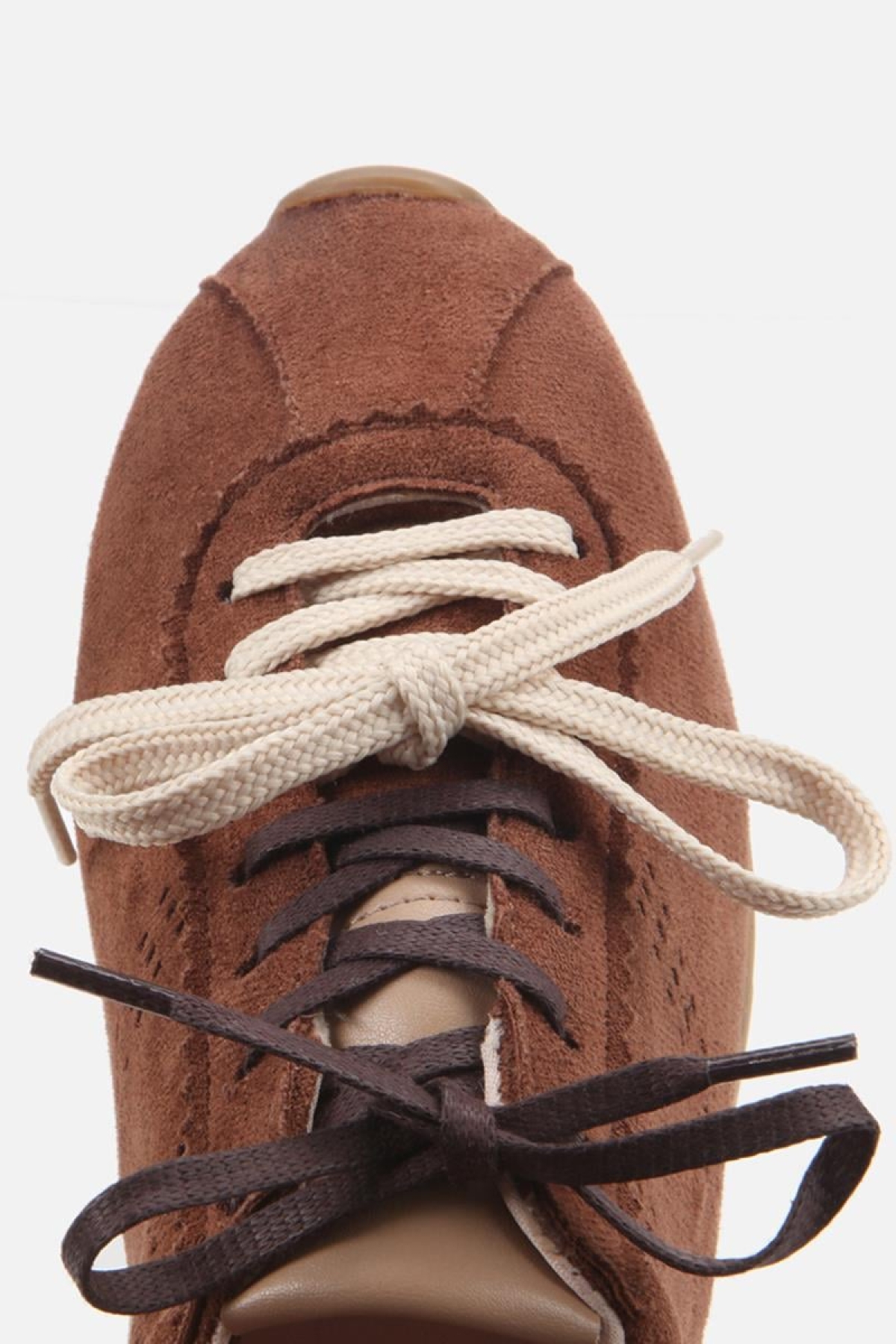 Kadın Süet Kahverengi Spor Ayakkabı - Görsel 5