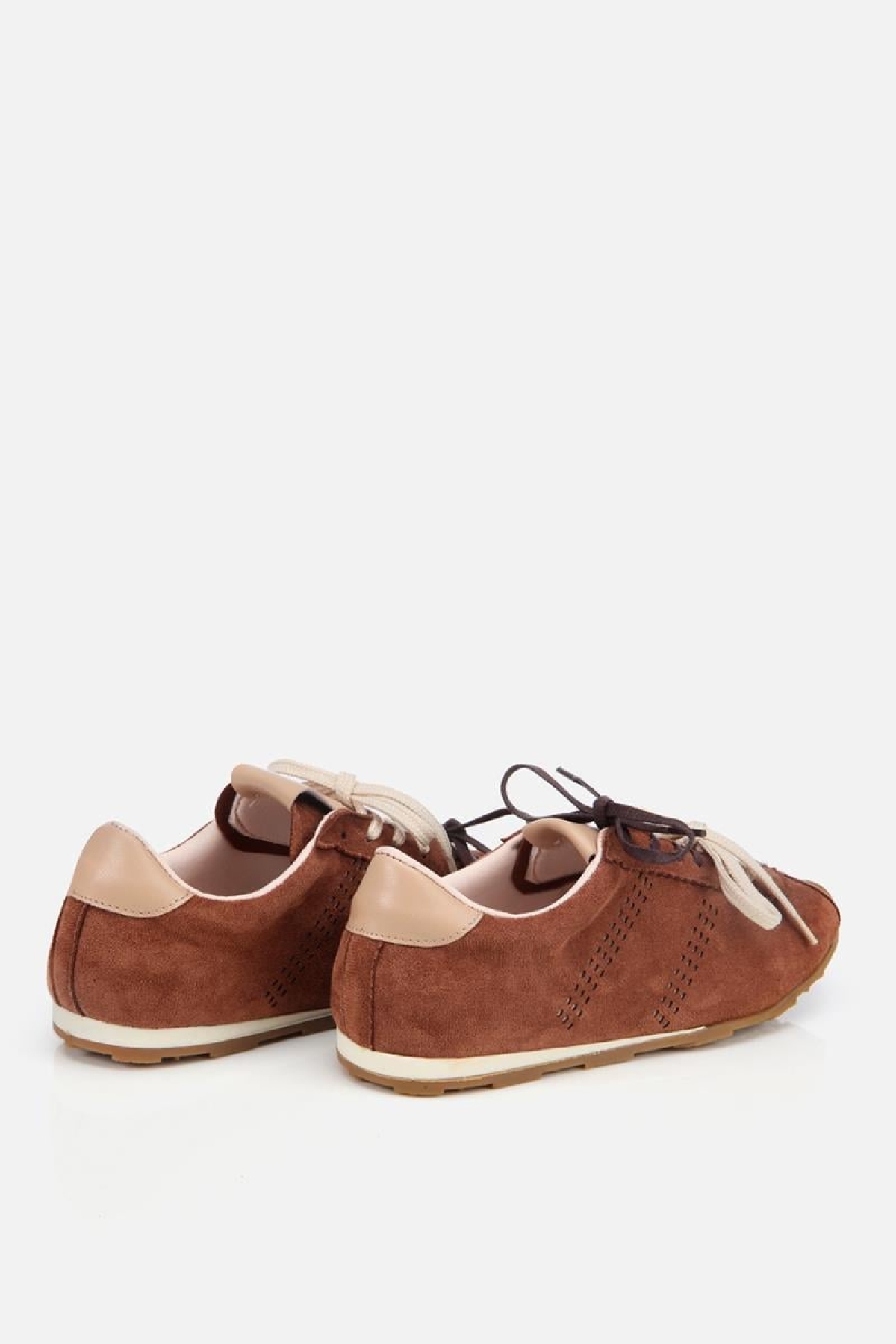 Kadın Süet Kahverengi Spor Ayakkabı - Görsel 6