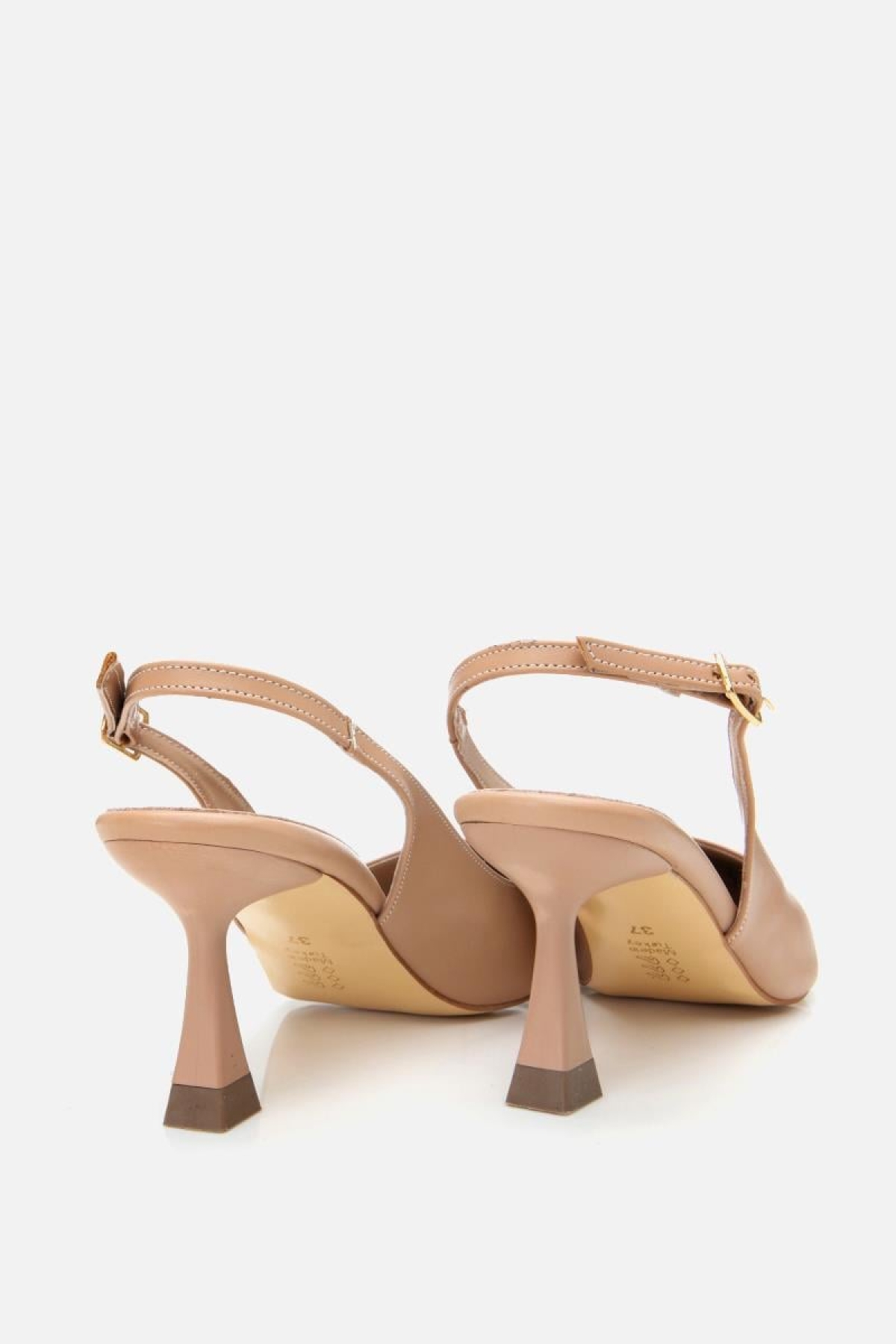 Kadın Pudra Ayarlanabilir Tokalı Stiletto - Görsel 10