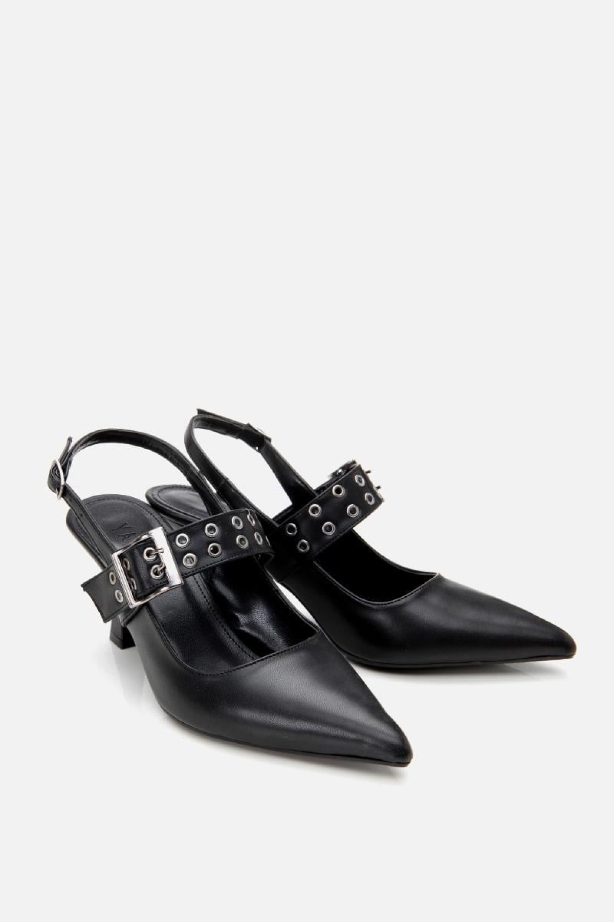 Kadın Siyah Kemerli Stiletto - Görsel 5