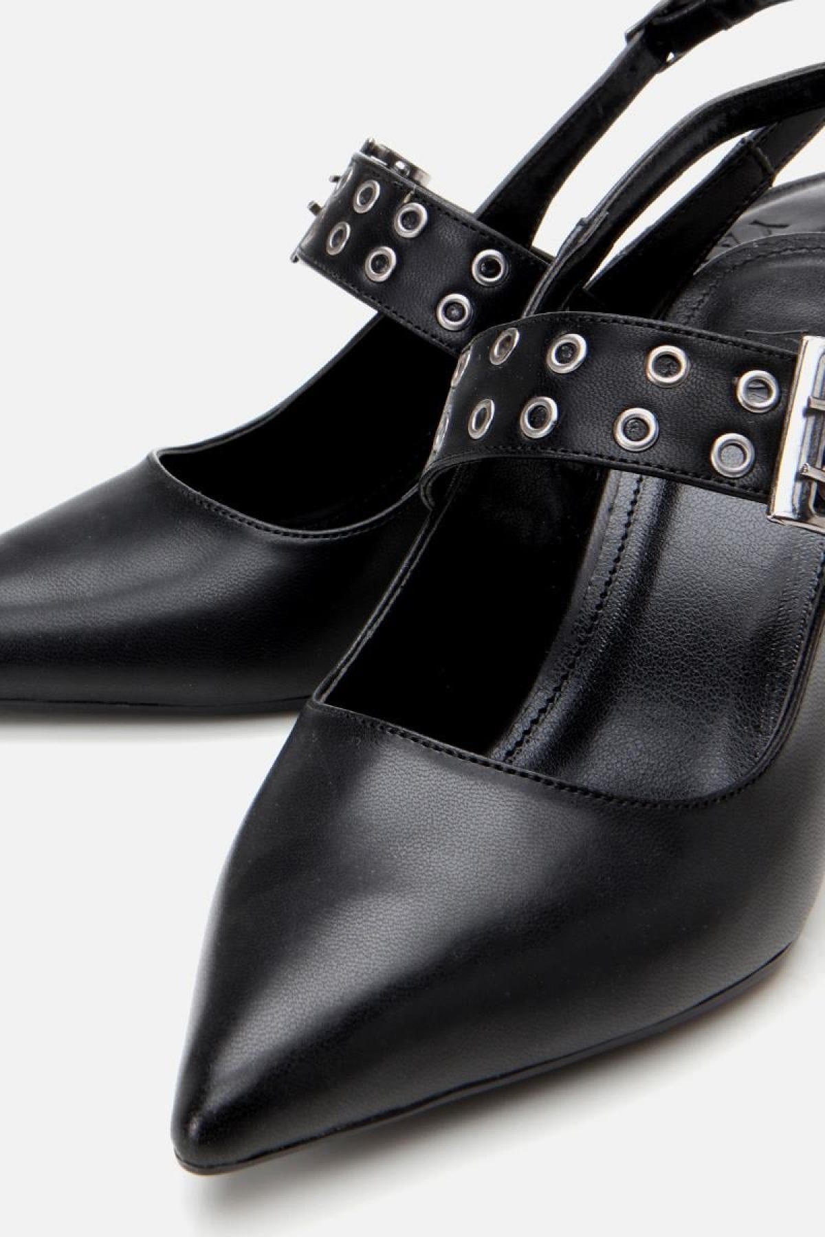 Kadın Siyah Kemerli Stiletto - Görsel 6