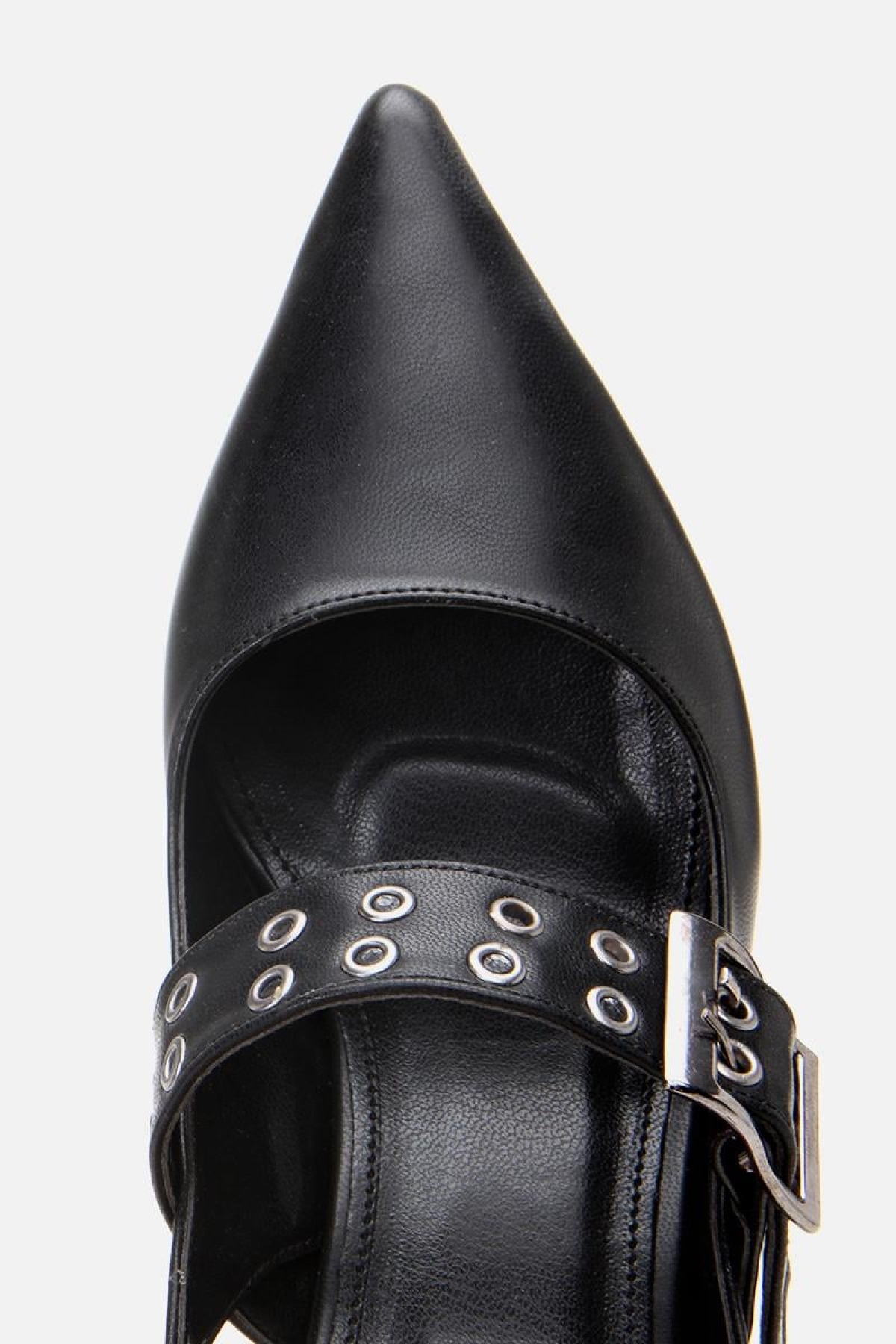 Kadın Siyah Kemerli Stiletto - Görsel 8