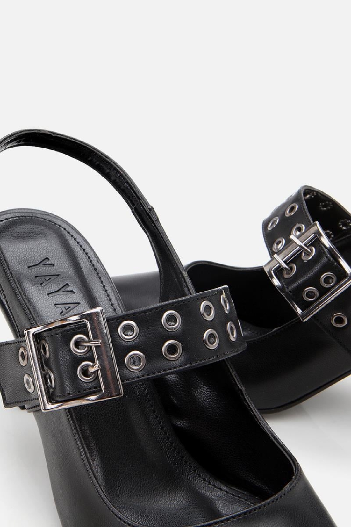 Kadın Siyah Kemerli Stiletto - Görsel 9