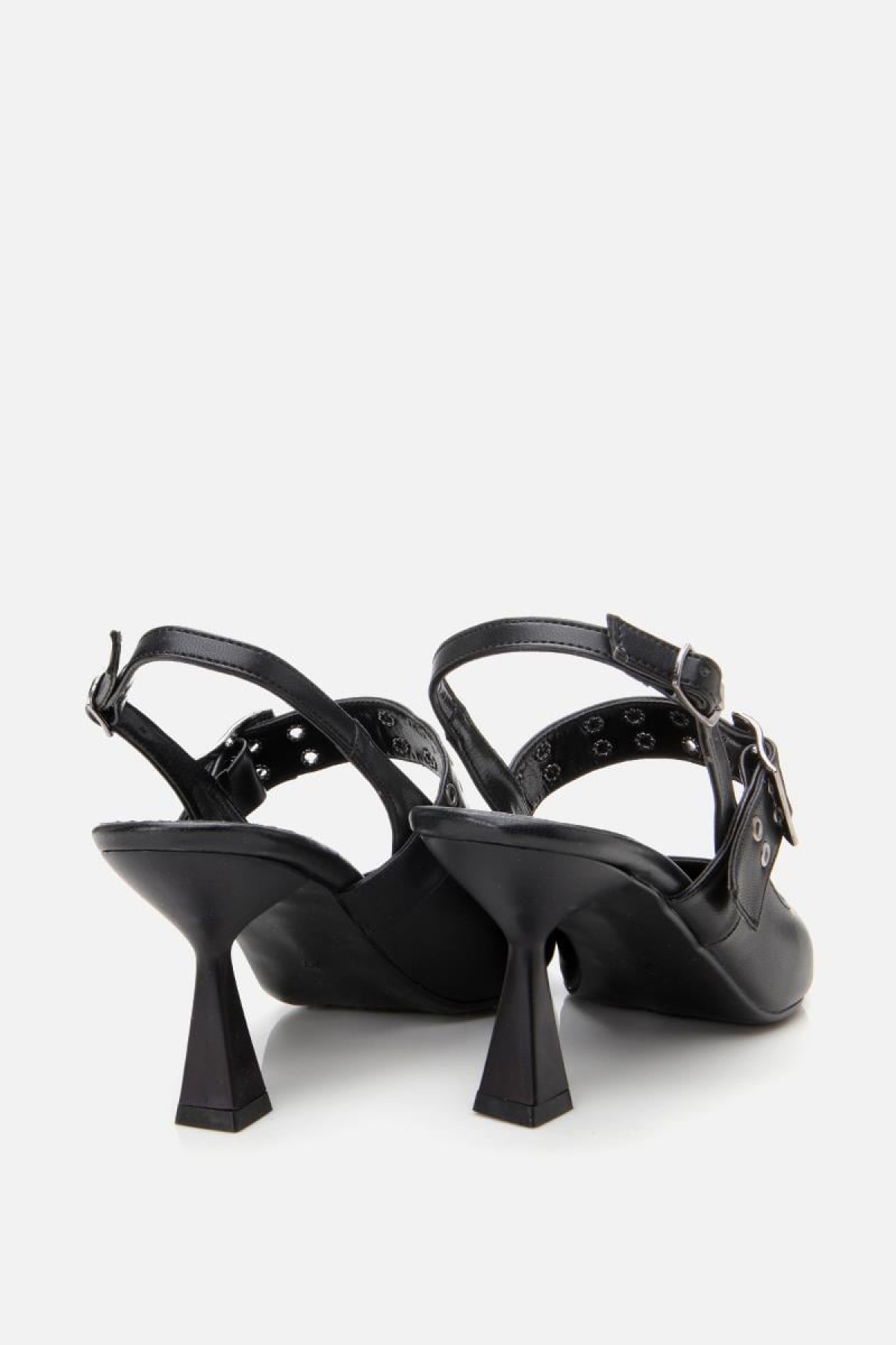 Kadın Siyah Kemerli Stiletto - Görsel 10