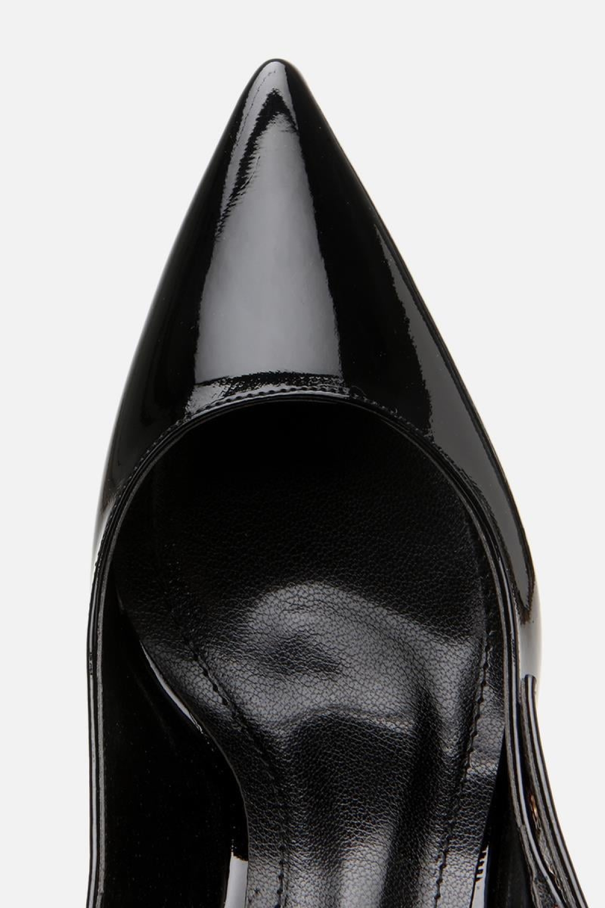 Kadın Rugan Siyah Kemerli Stiletto - Görsel 8