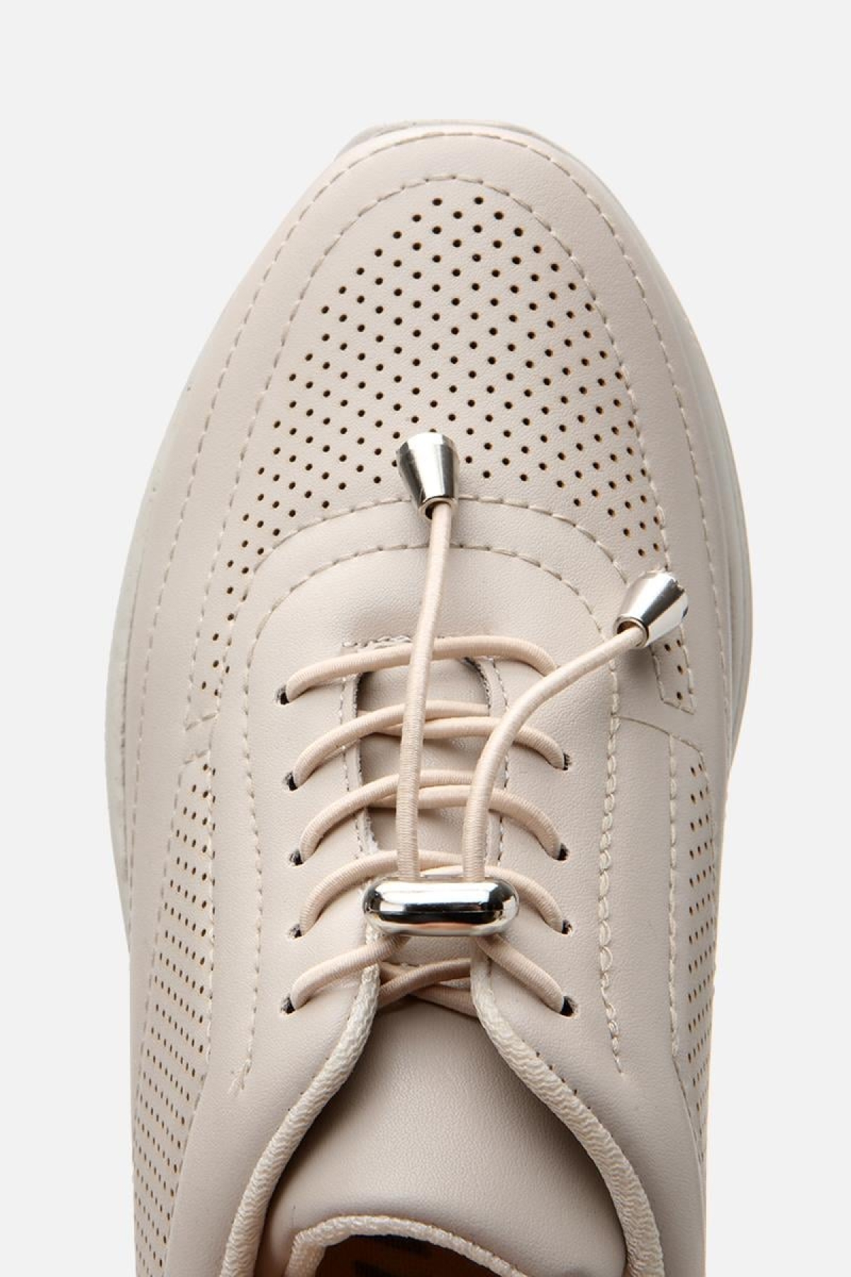 Kadın Bej Kalın Tabanlı Spor Ayakkabı - Görsel 5