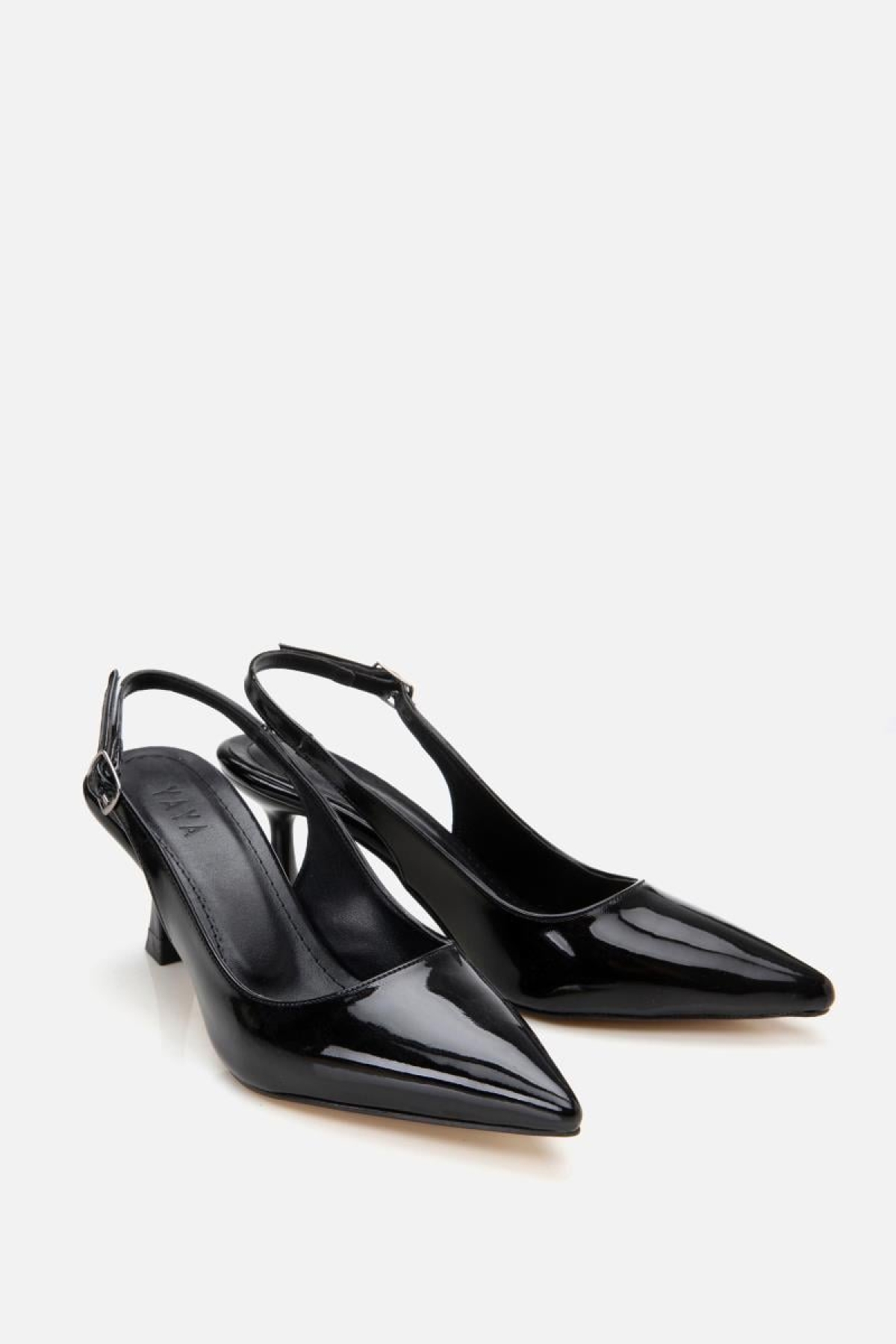 Kadın Siyah Ayarlanabilir Tokalı Stiletto - Görsel 6