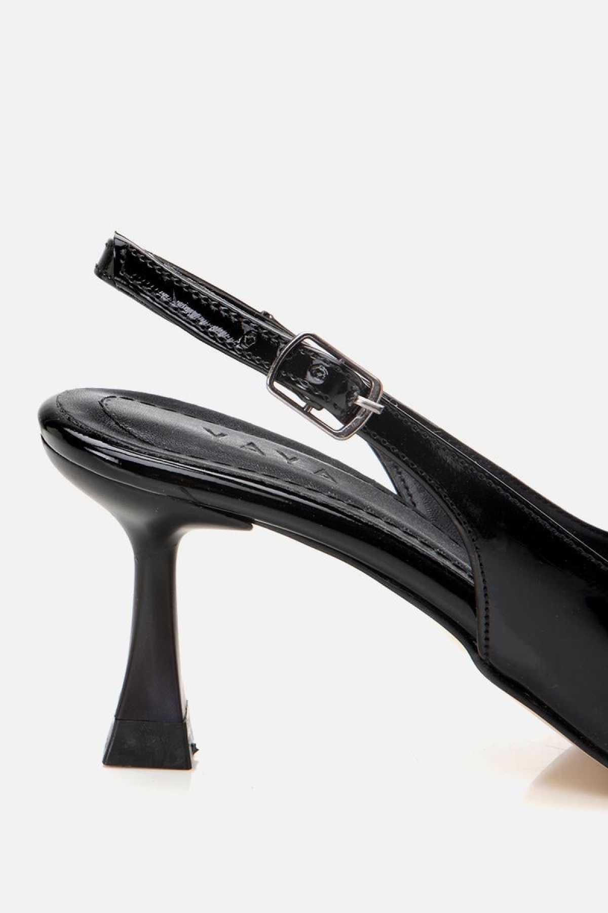 Kadın Siyah Ayarlanabilir Tokalı Stiletto - Görsel 8