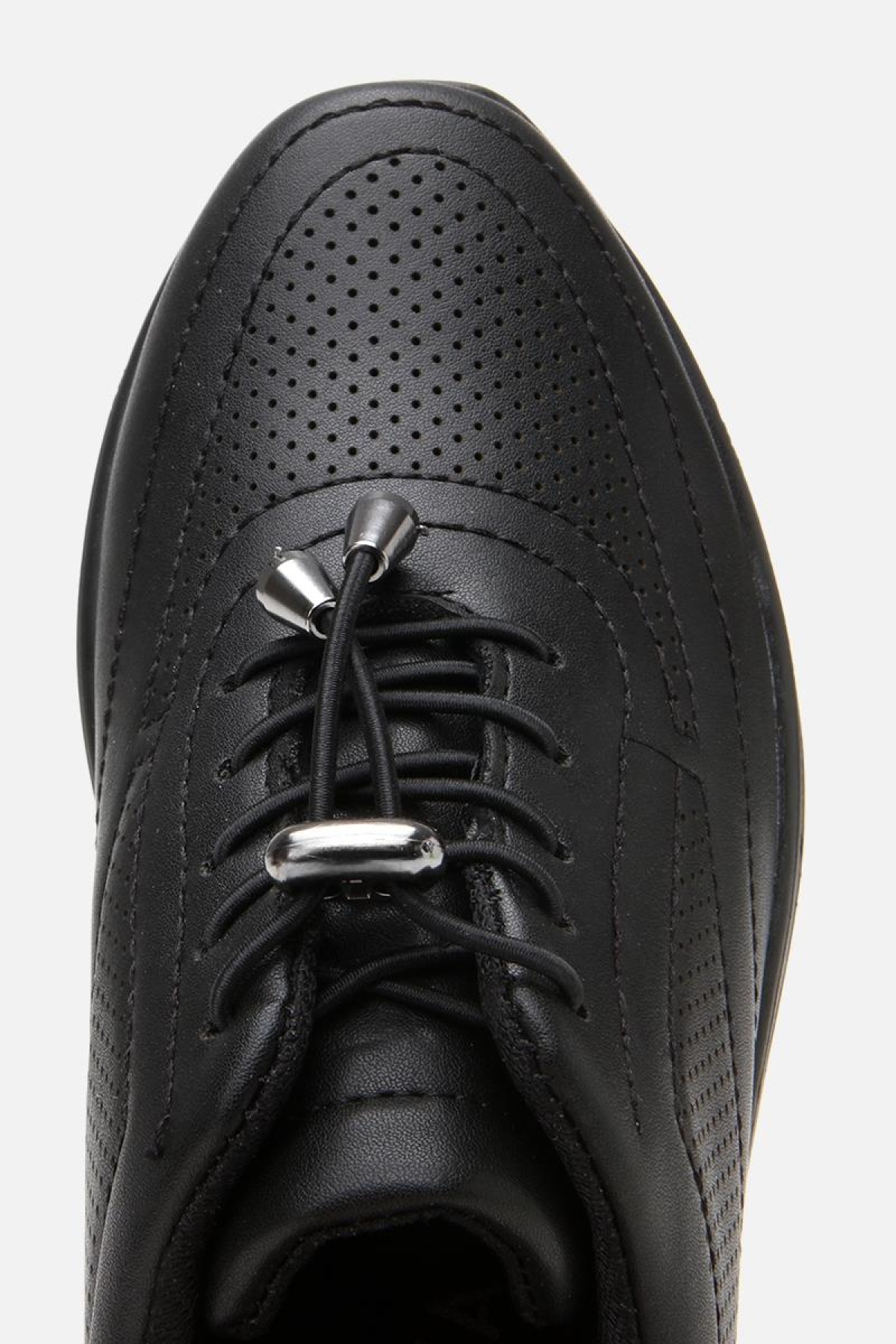 Kadın Siyah Kalın Tabanlı Spor Ayakkabı - Görsel 5