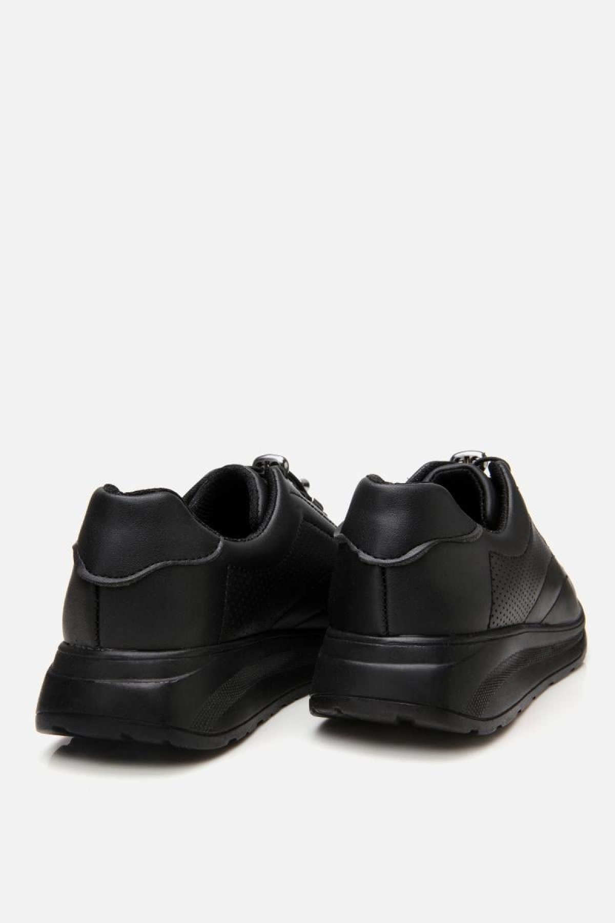 Kadın Siyah Kalın Tabanlı Spor Ayakkabı - Görsel 6