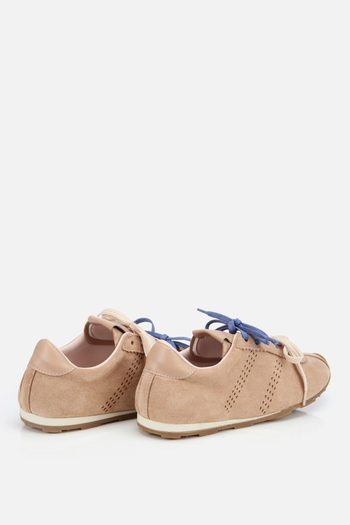Kadın Süet Bej Spor Ayakkabı - Görsel 6
