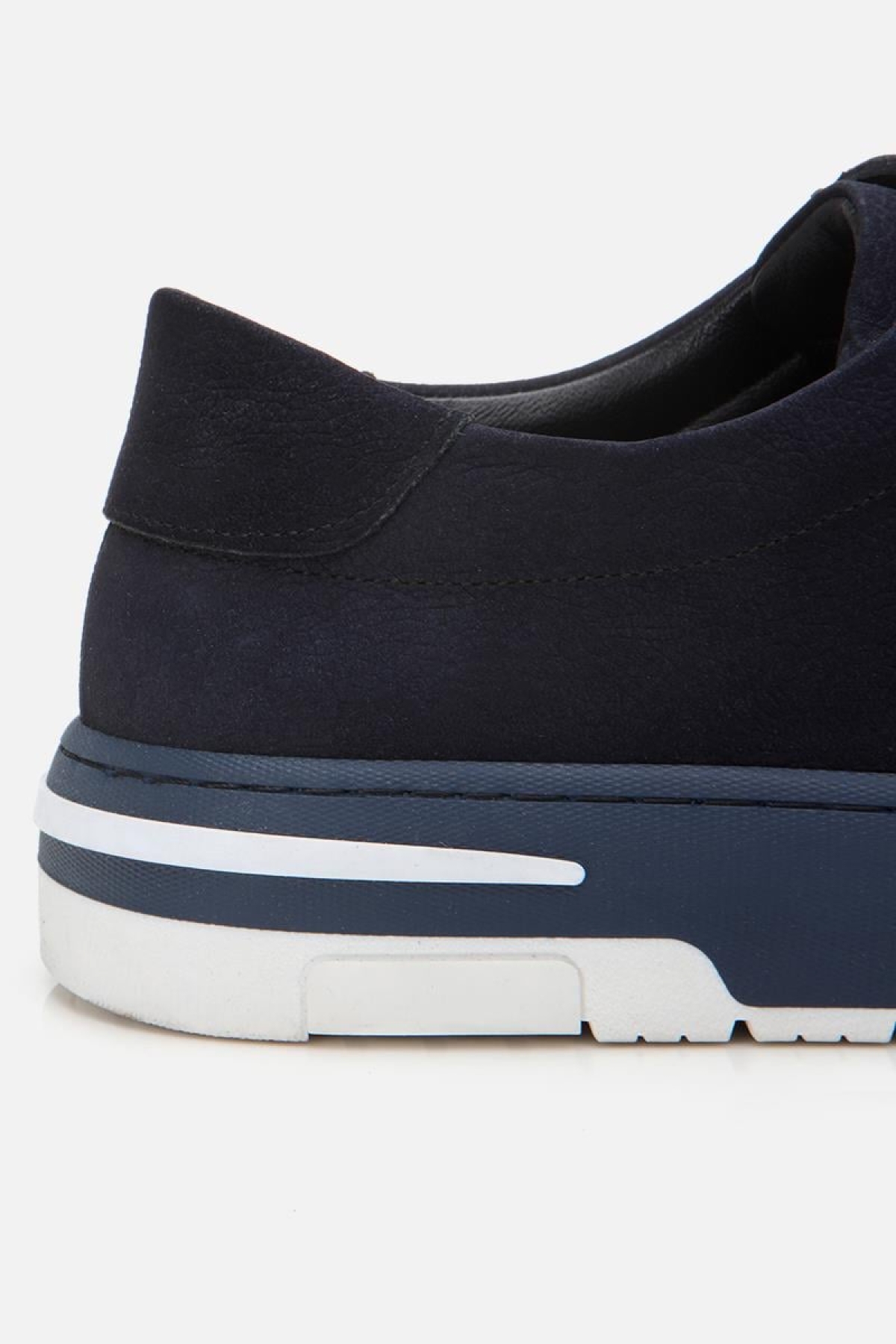 Erkek Nubuk Deri Lacivert Spor Ayakkabı - Görsel 6