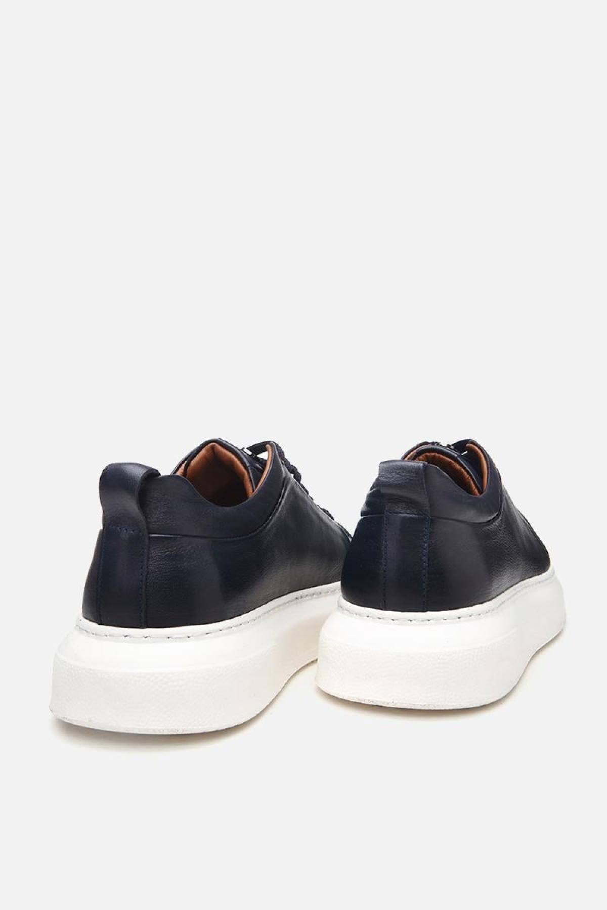 Erkek Deri Lacivert Hafif Tabanlı Spor Ayakkabı - Görsel 11