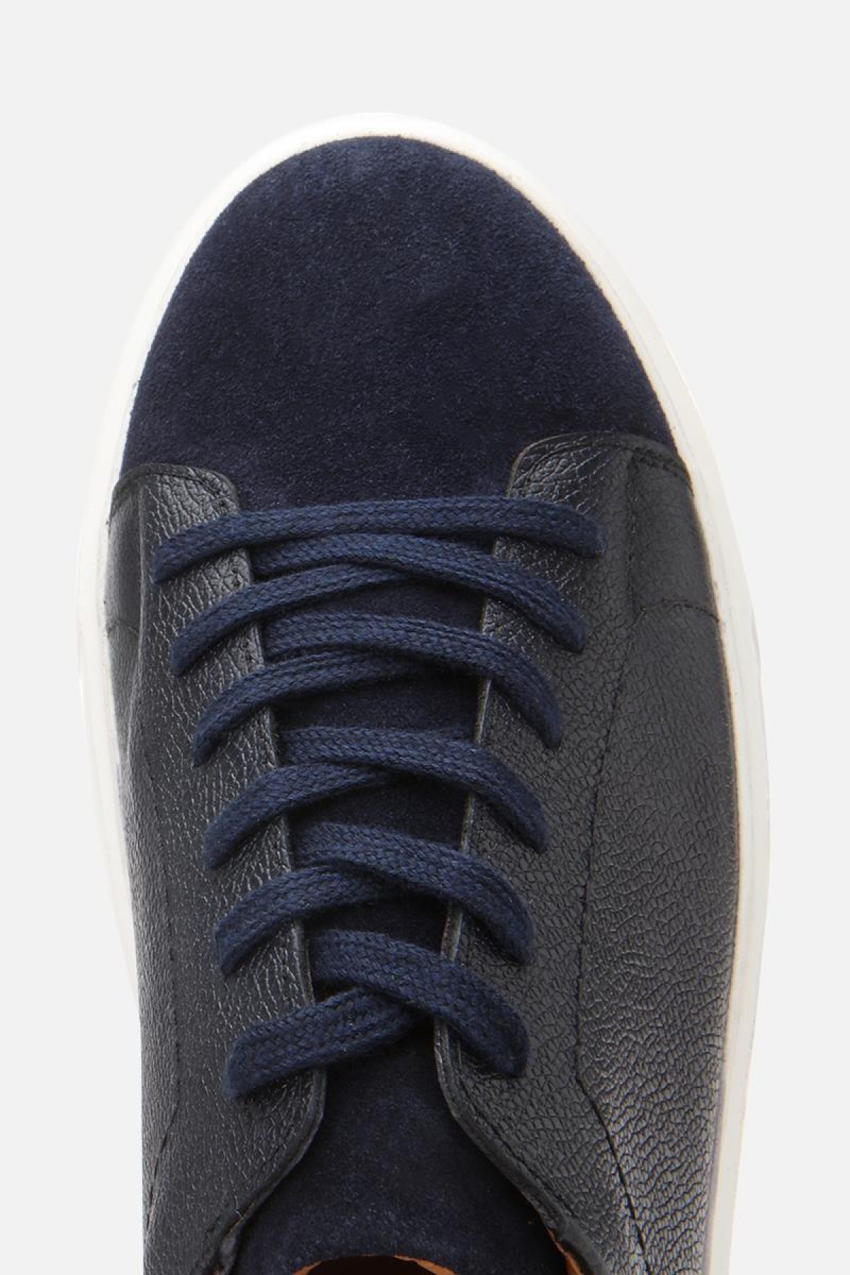 Erkek Deri Lacivert Hafif Tabanlı Spor Ayakkabı - Görsel 8