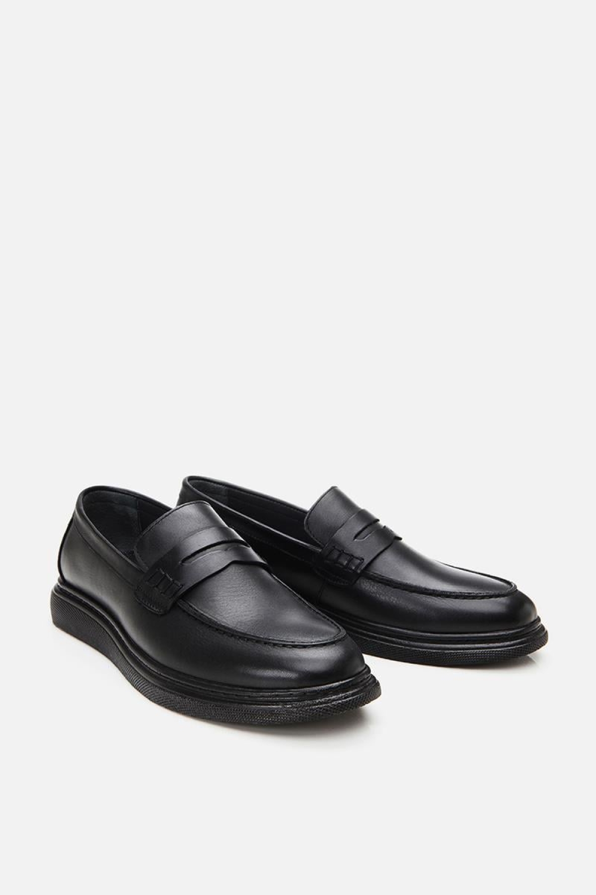 Erkek Deri Siyah Hafif Tabanlı Klasik Loafer - Görsel 5