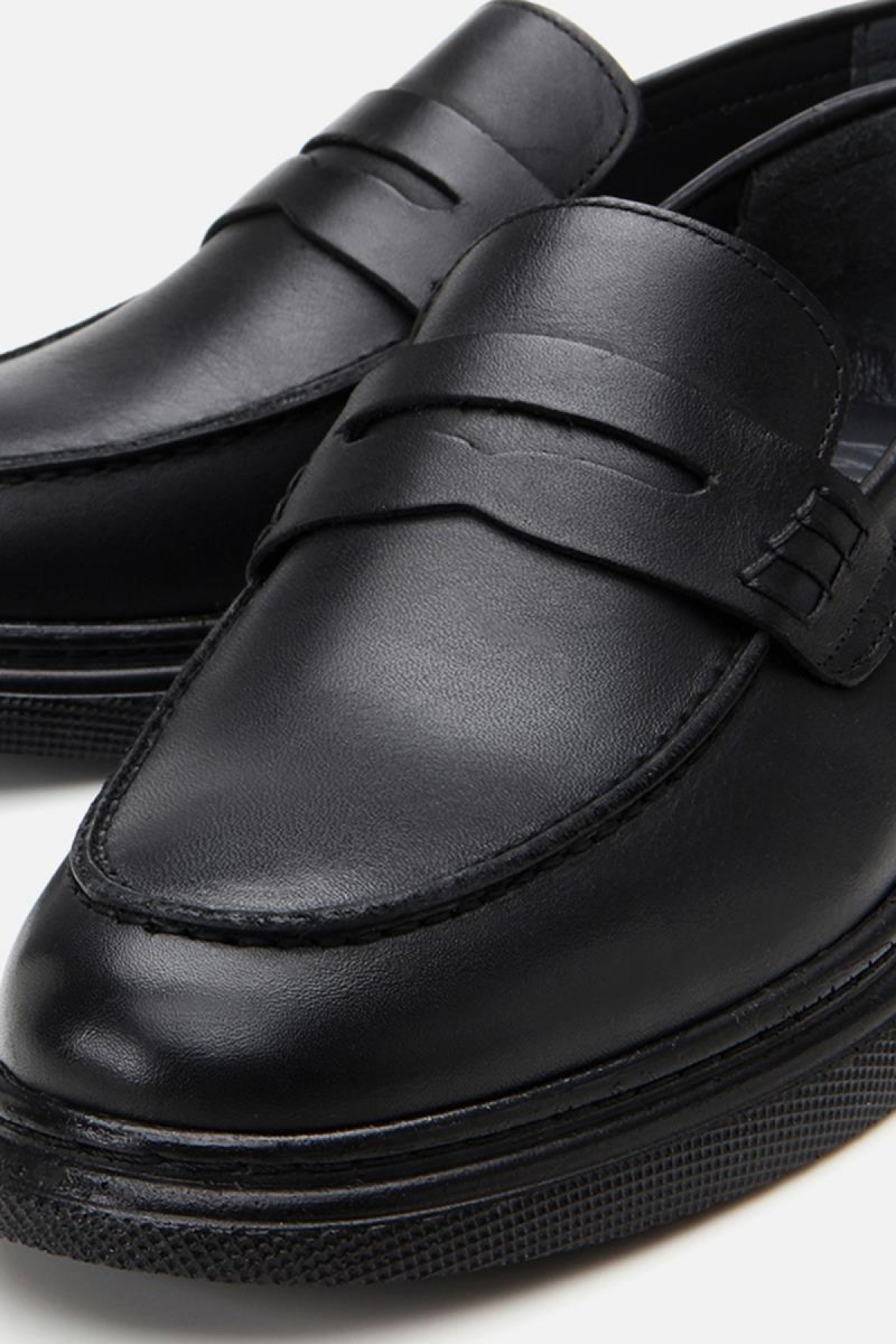 Erkek Deri Siyah Hafif Tabanlı Klasik Loafer - Görsel 6