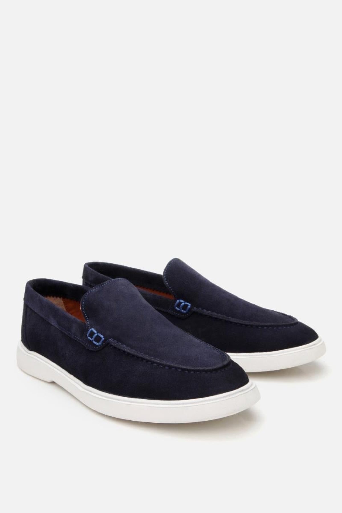 Erkek Süet Deri Lacivert Hafif Tabanlı Günlük Loafer - Görsel 3
