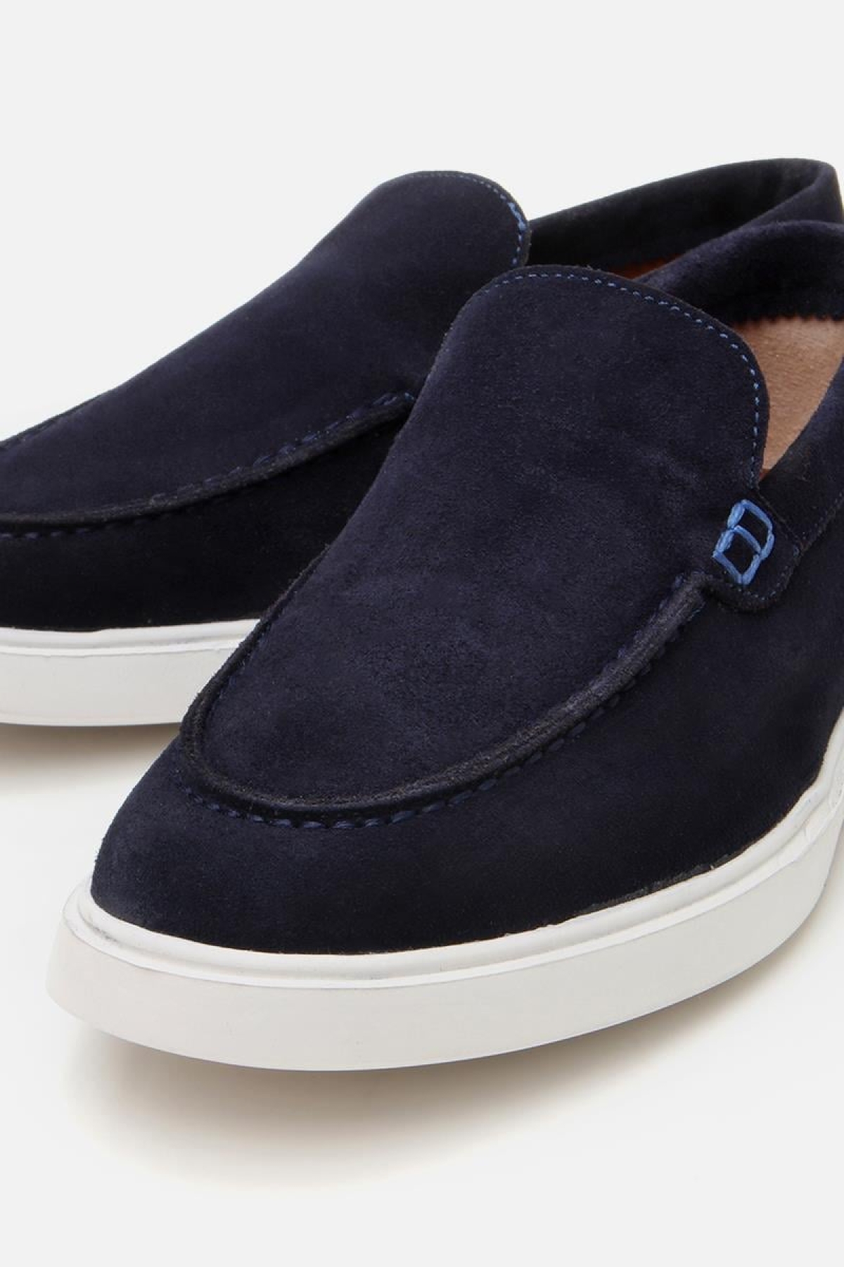 Erkek Süet Deri Lacivert Hafif Tabanlı Günlük Loafer - Görsel 4