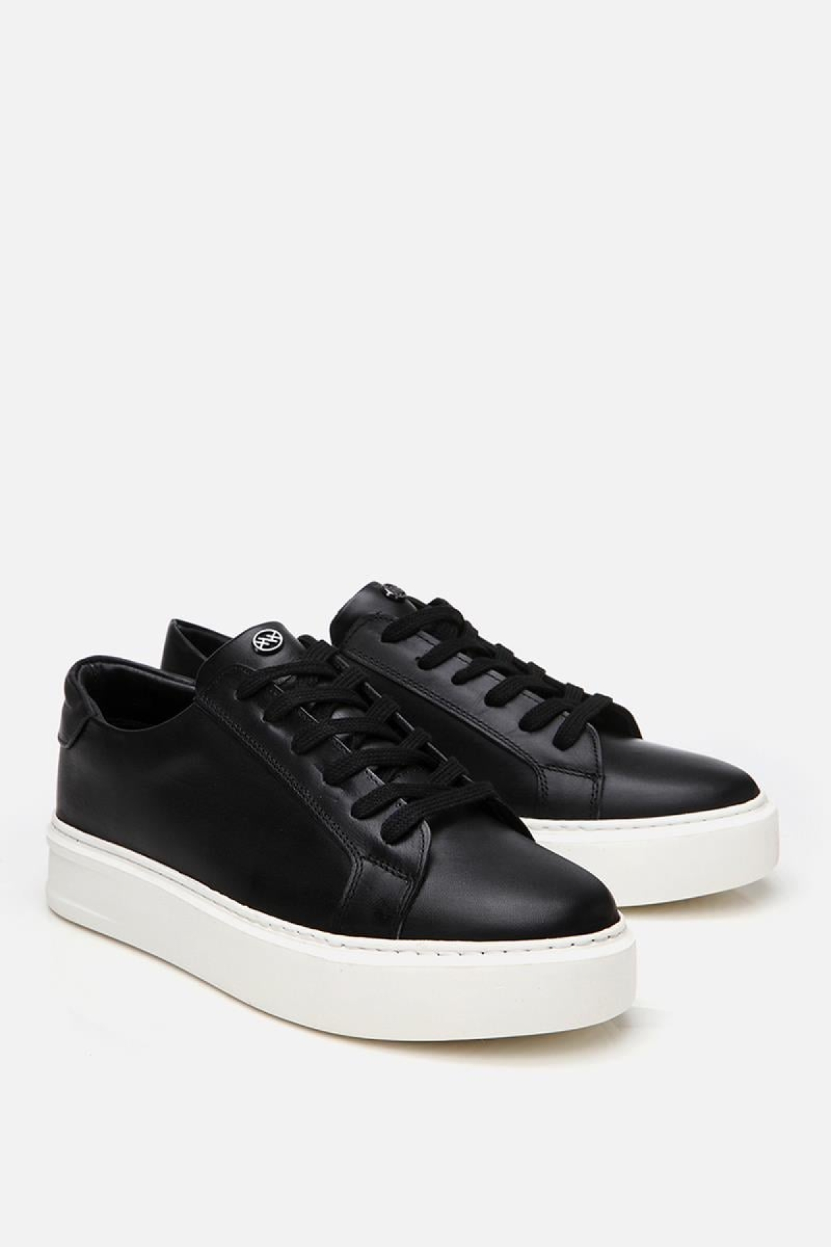 Erkek Deri Siyah Hafif Tabanlı Spor Ayakkabı - Görsel 3