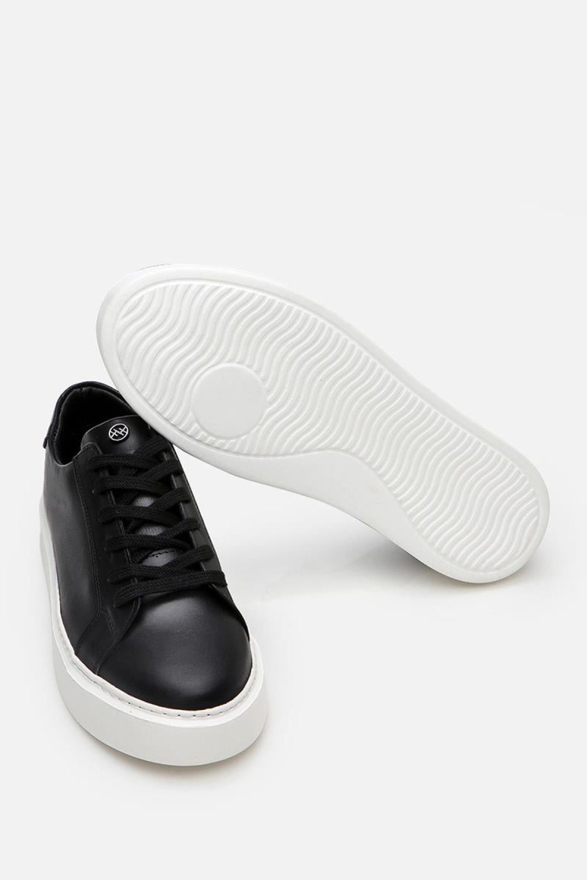 Erkek Deri Siyah Hafif Tabanlı Spor Ayakkabı - Görsel 7