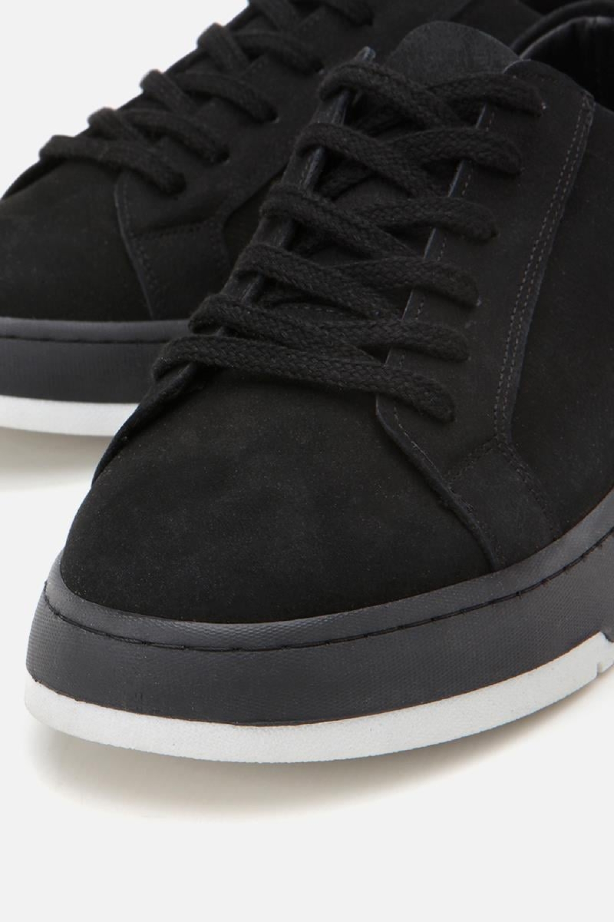 Erkek Nubuk Deri Siyah Spor Ayakkabı - Görsel 8