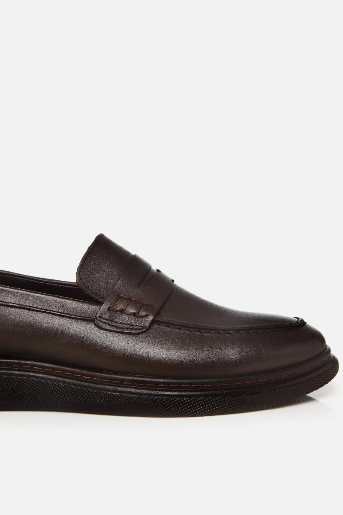 Erkek Deri Kahverengi Hafif Tabanlı Klasik Loafer - Görsel 6