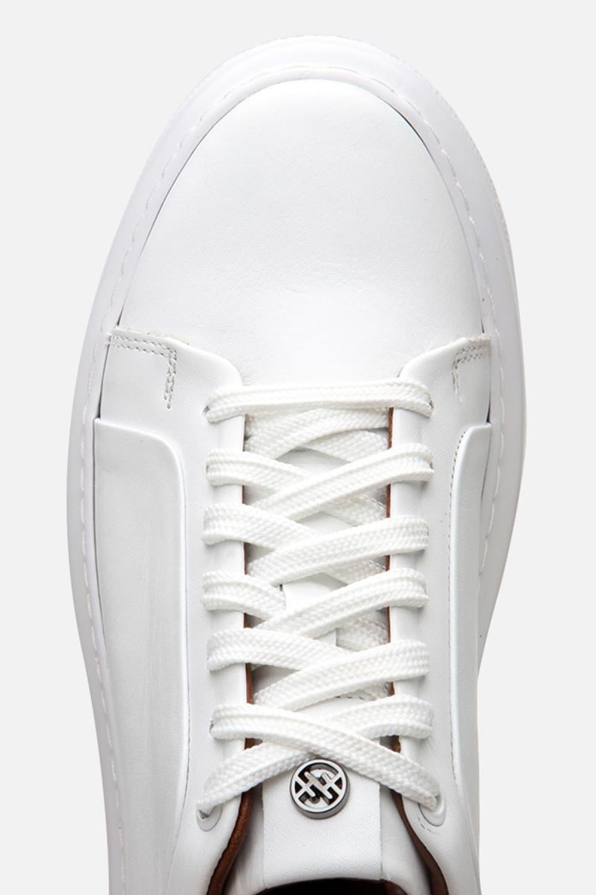 Erkek Deri Beyaz Hafif Tabanlı Spor Ayakkabı - Görsel 5