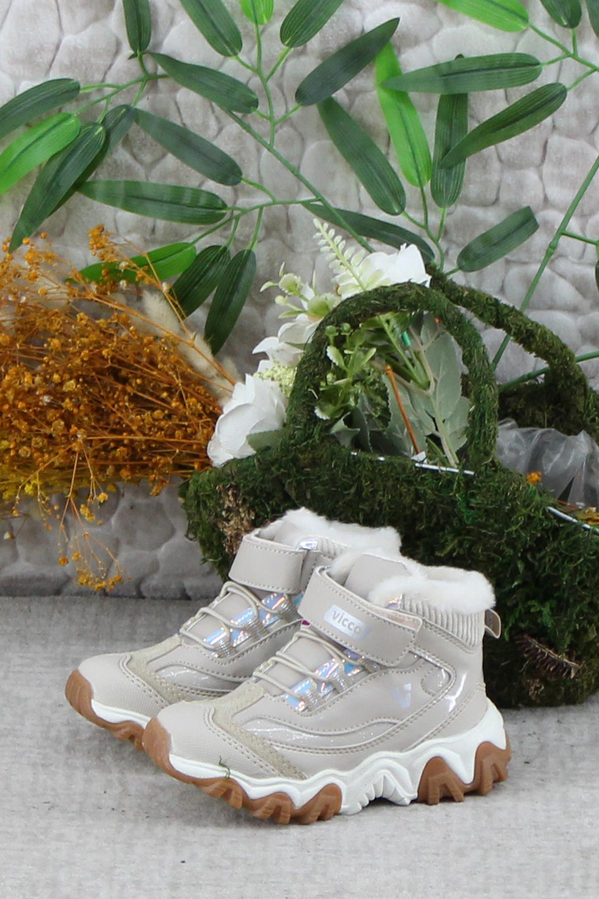 946.P24K.423 Bej Radus Big Kids Phylon Kız Çocuk Bot - Görsel 4