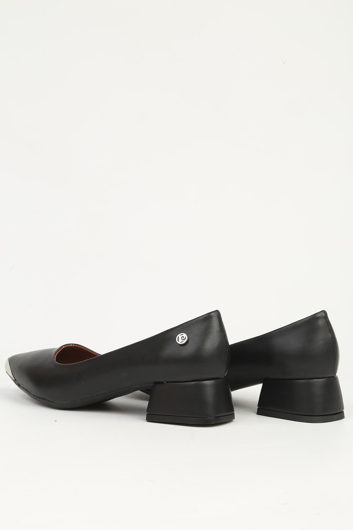 Siyah Kadın Topuklu Ayakkabı PC-55150 - Görsel 4