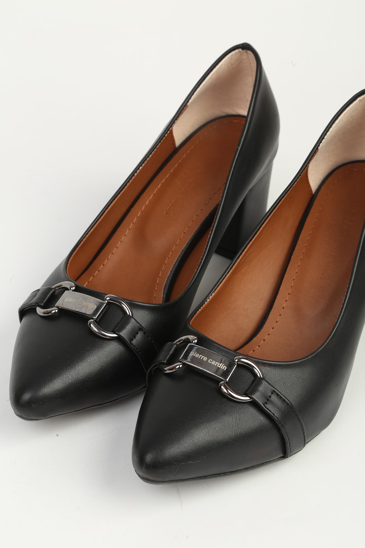 Siyah Kadın Topuklu Ayakkabı PC-55153 - Görsel 2