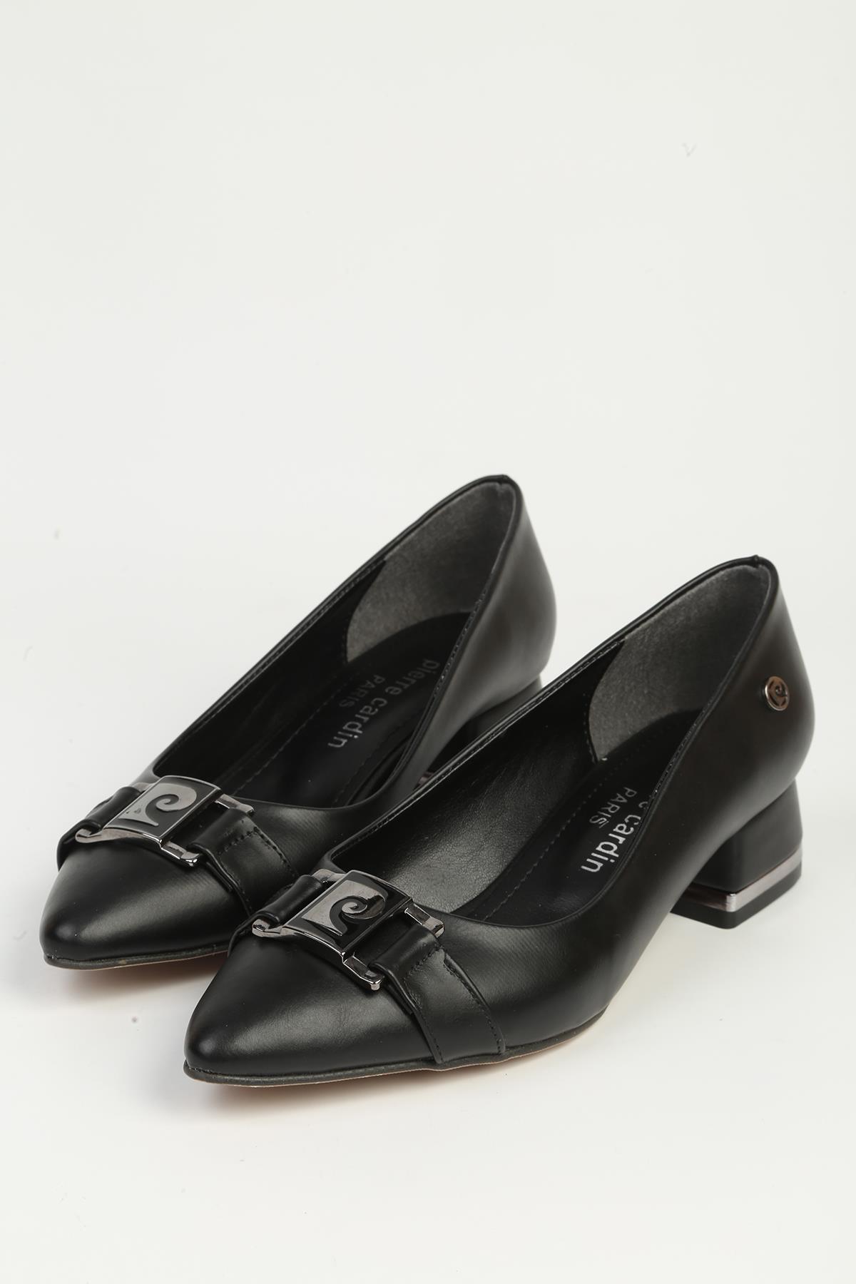 Siyah Kadın Topuklu Ayakkabı PC-55200 - Görsel 2