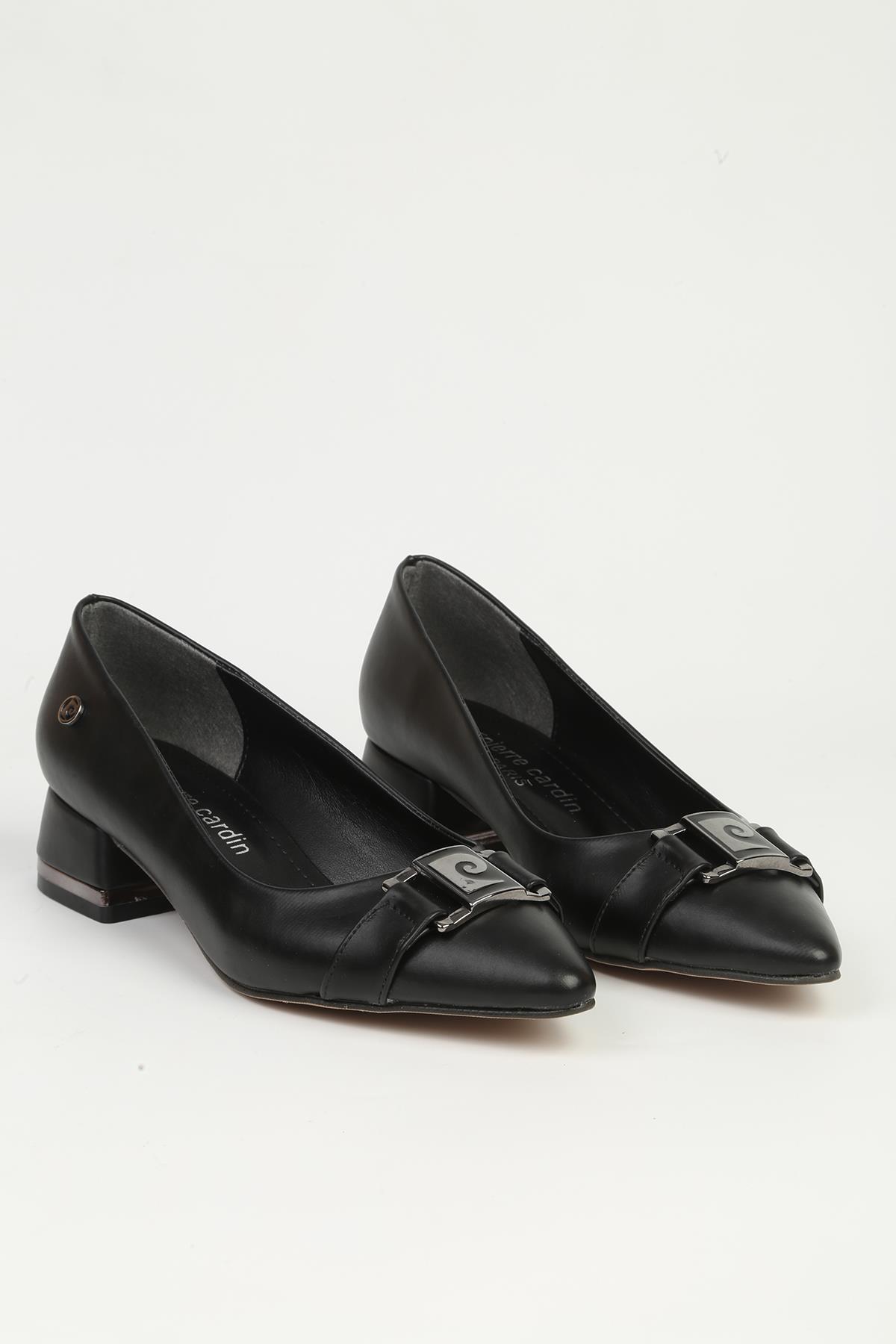 Siyah Kadın Topuklu Ayakkabı PC-55200 - Görsel 4