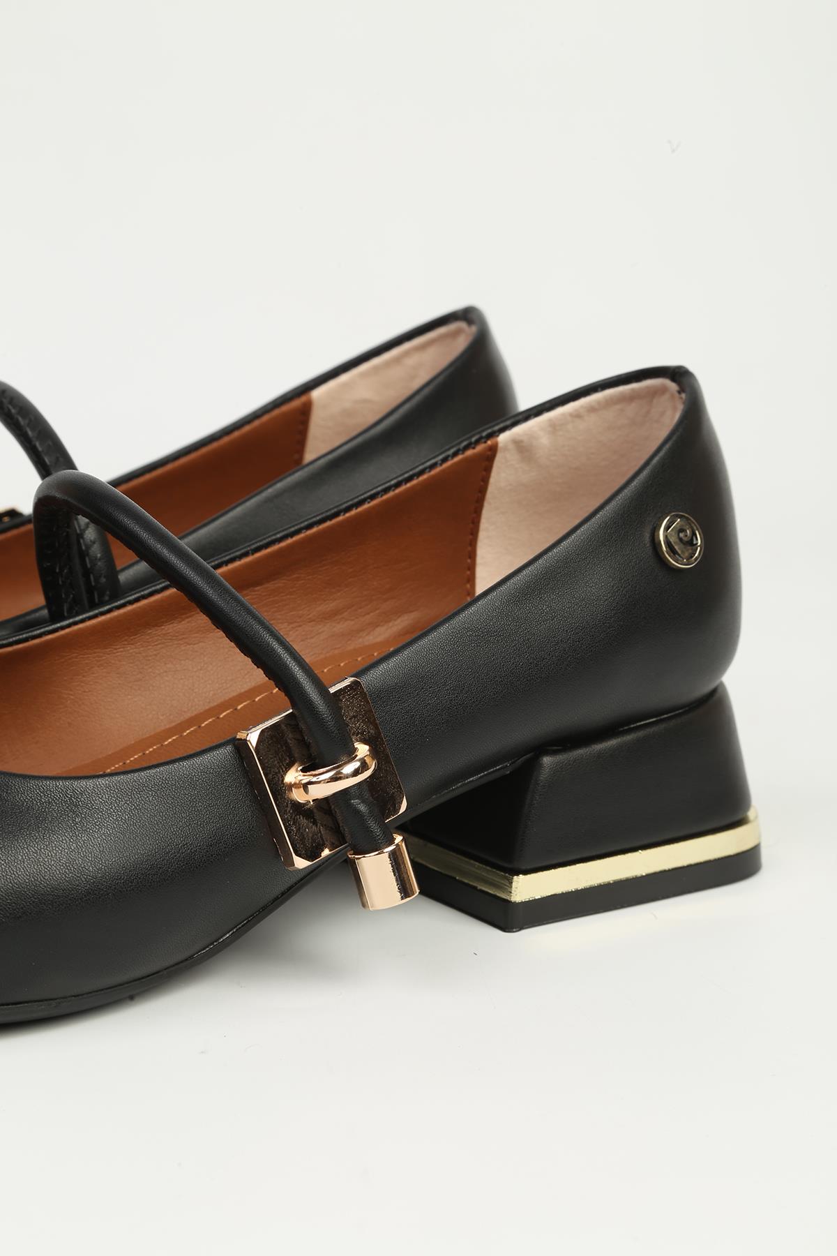 Siyah Kadın Topuklu Ayakkabı PC-55119 - Görsel 5