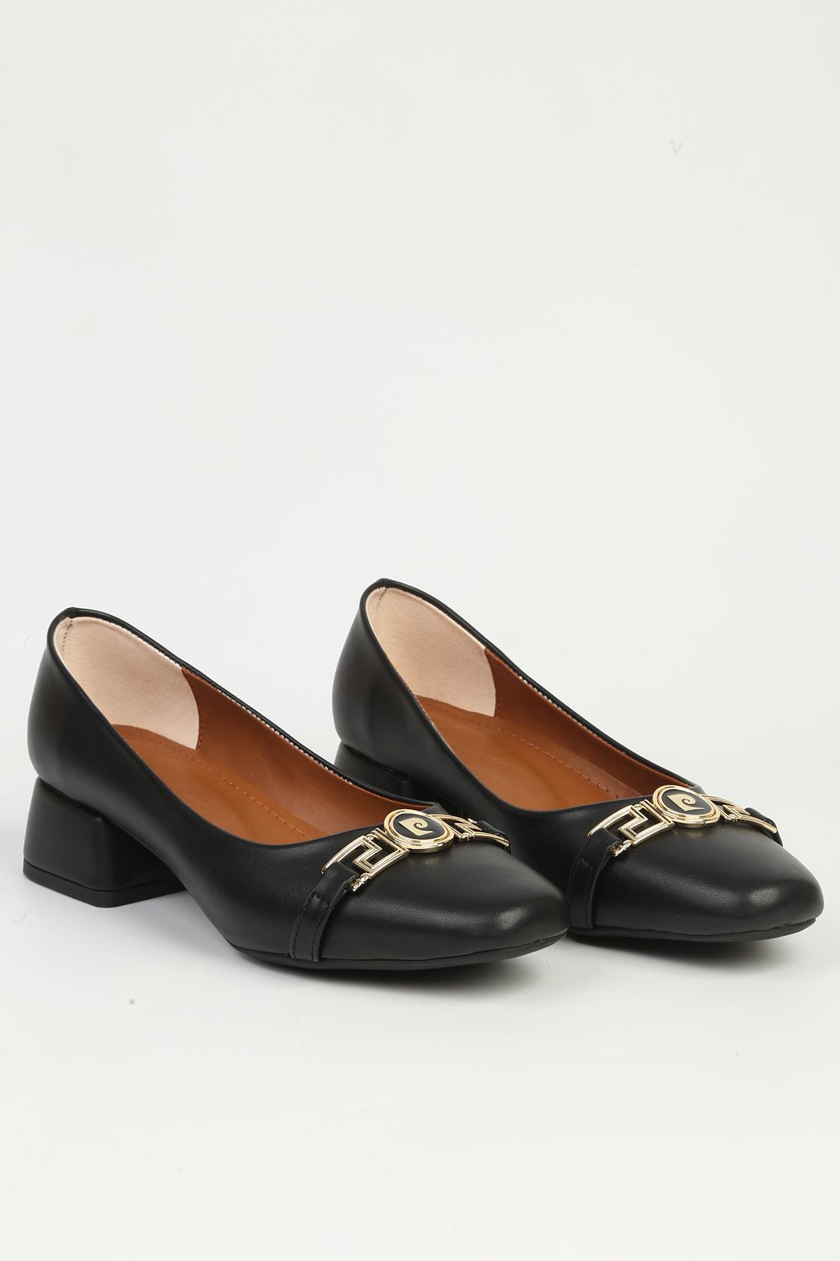 Siyah Kadın Topuklu Ayakkabı PC-55128 - Görsel 4