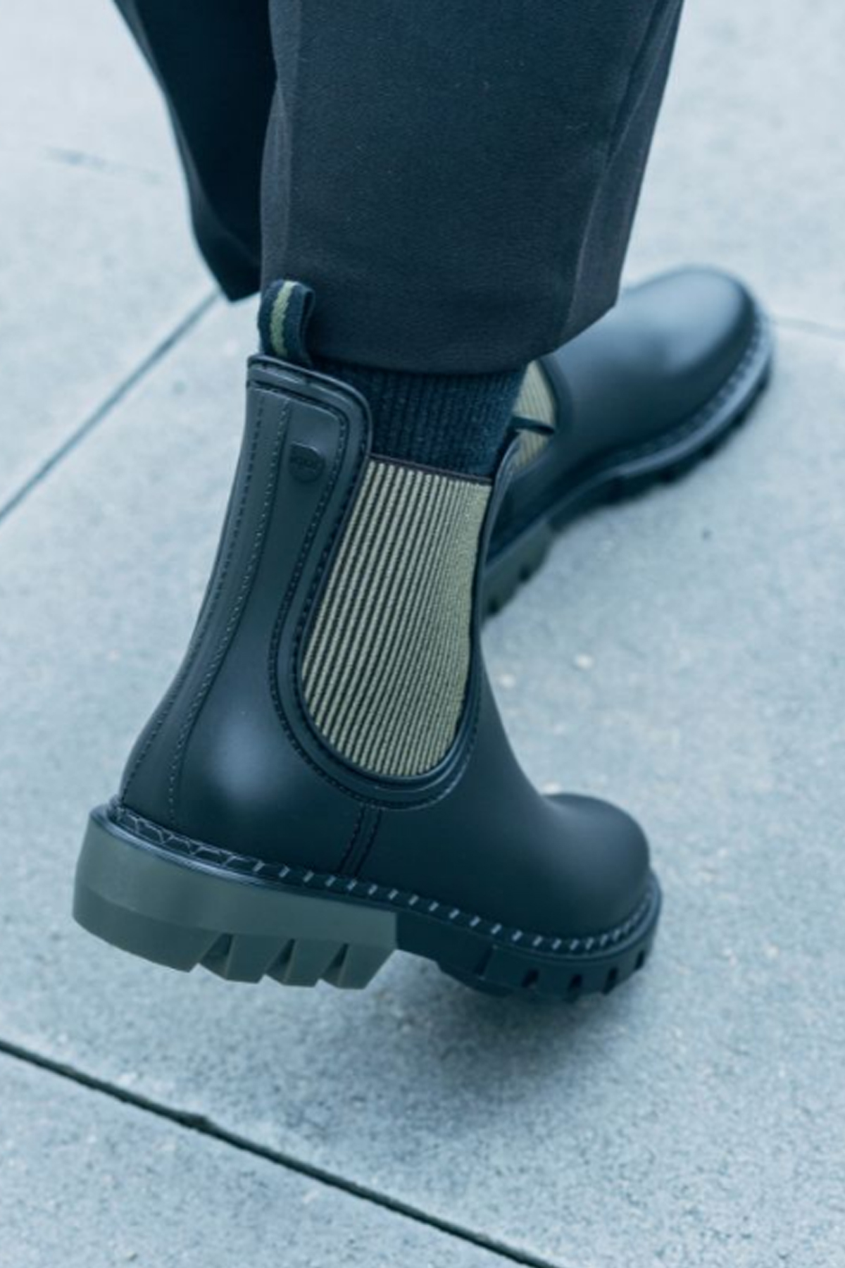 ROCK BICOLOR Kadın Çizme Haki - Görsel 5