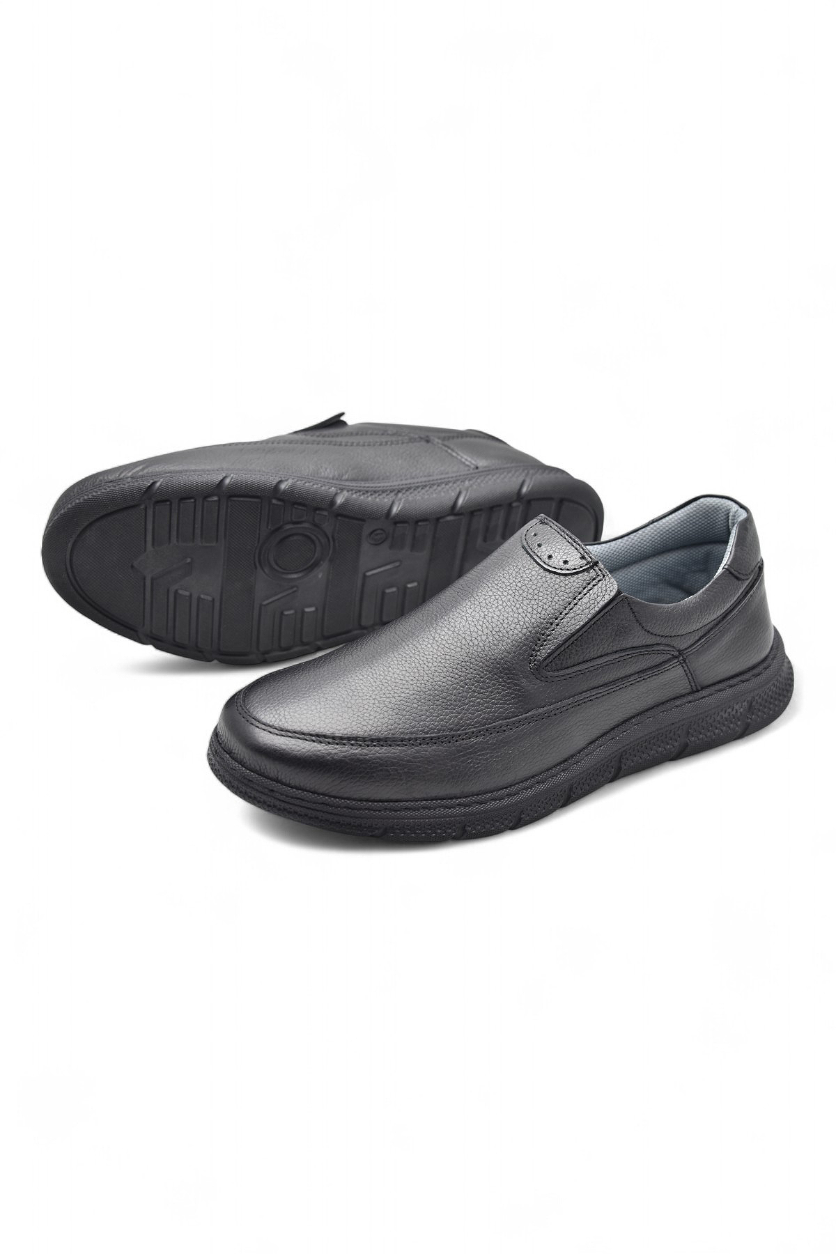 TAB202 Topuk Jelli Ortopedik Taban Hakiki Deri Erkek Ayakkabı Poli Hafif Taban - Görsel 2