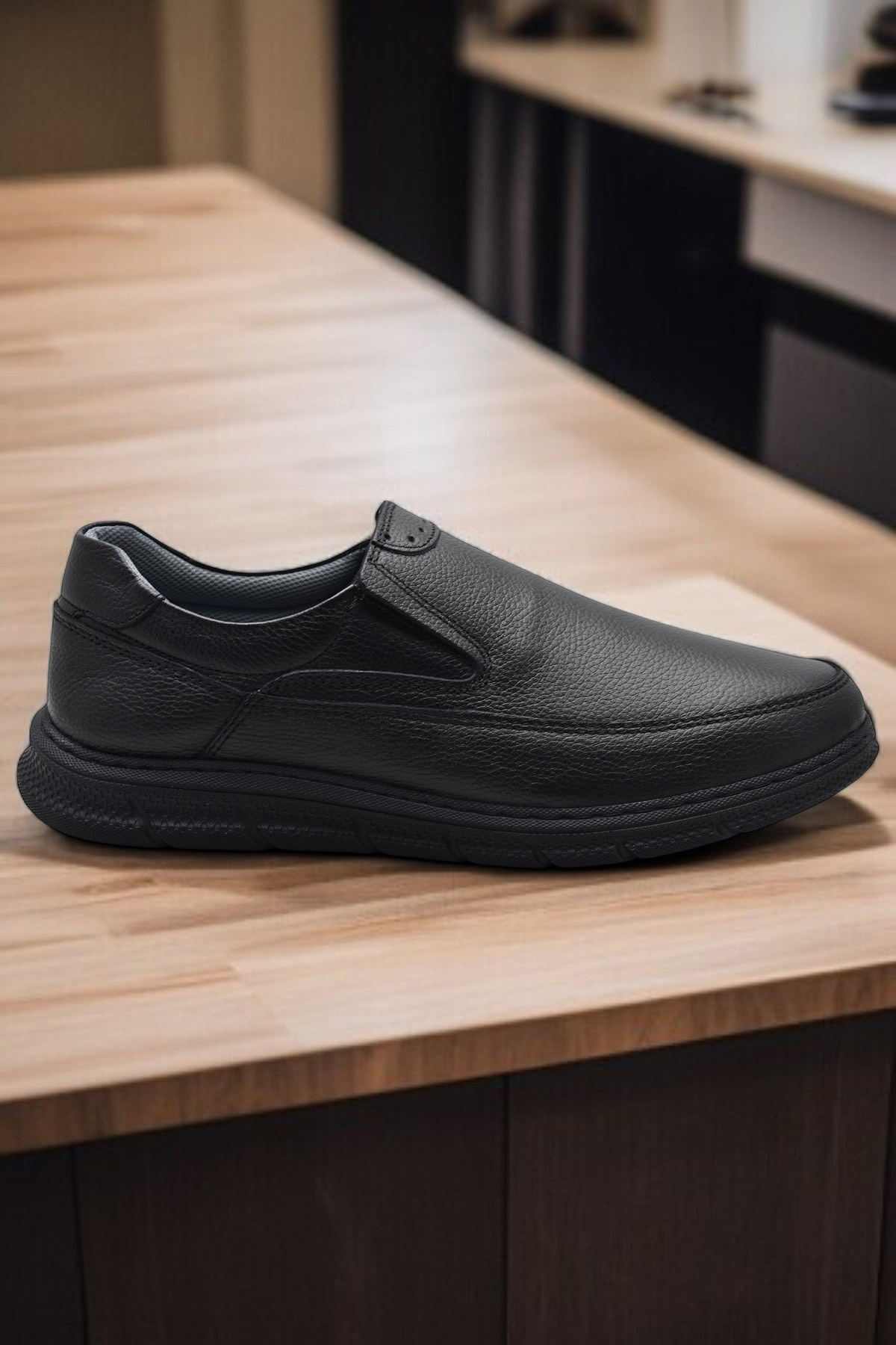 TAB202 Topuk Jelli Ortopedik Taban Hakiki Deri Erkek Ayakkabı Poli Hafif Taban - Görsel 4