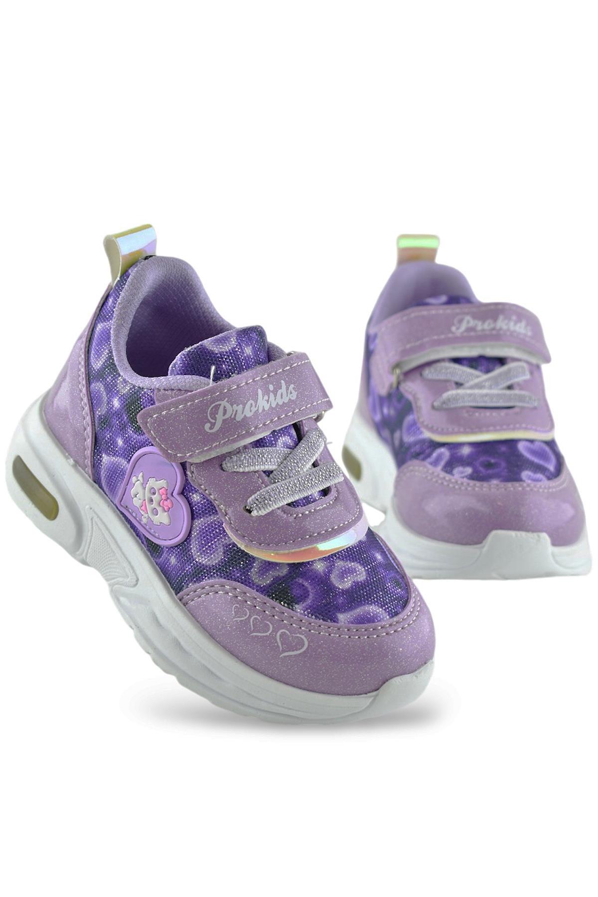 3000 Ortopedik Taban Çocuk Spor Ayakkabı Işıklı Bebe Spor Ayakkabı - Görsel 5